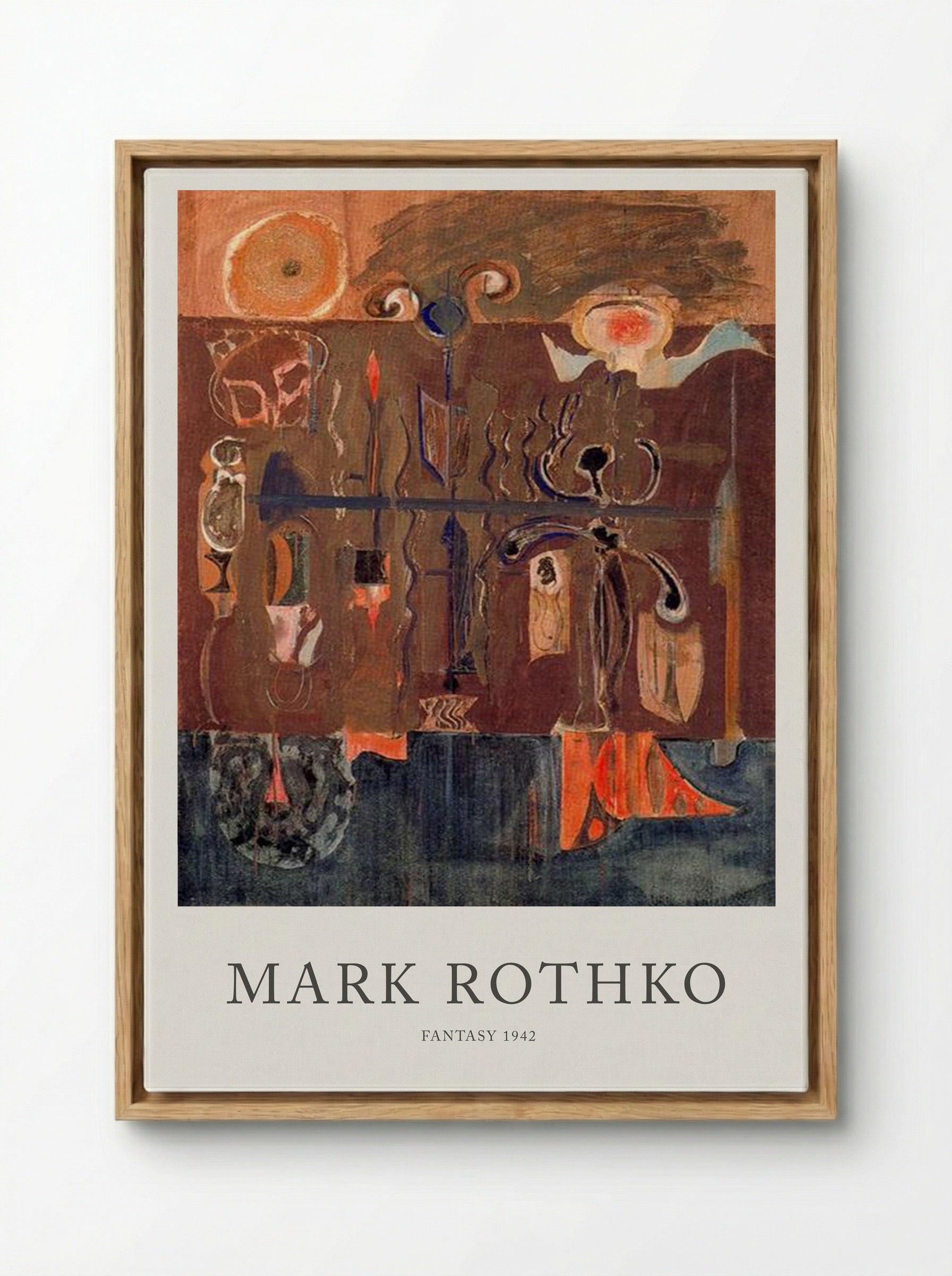 Fantasy - Mark Rothko - Framed Canvas Wood