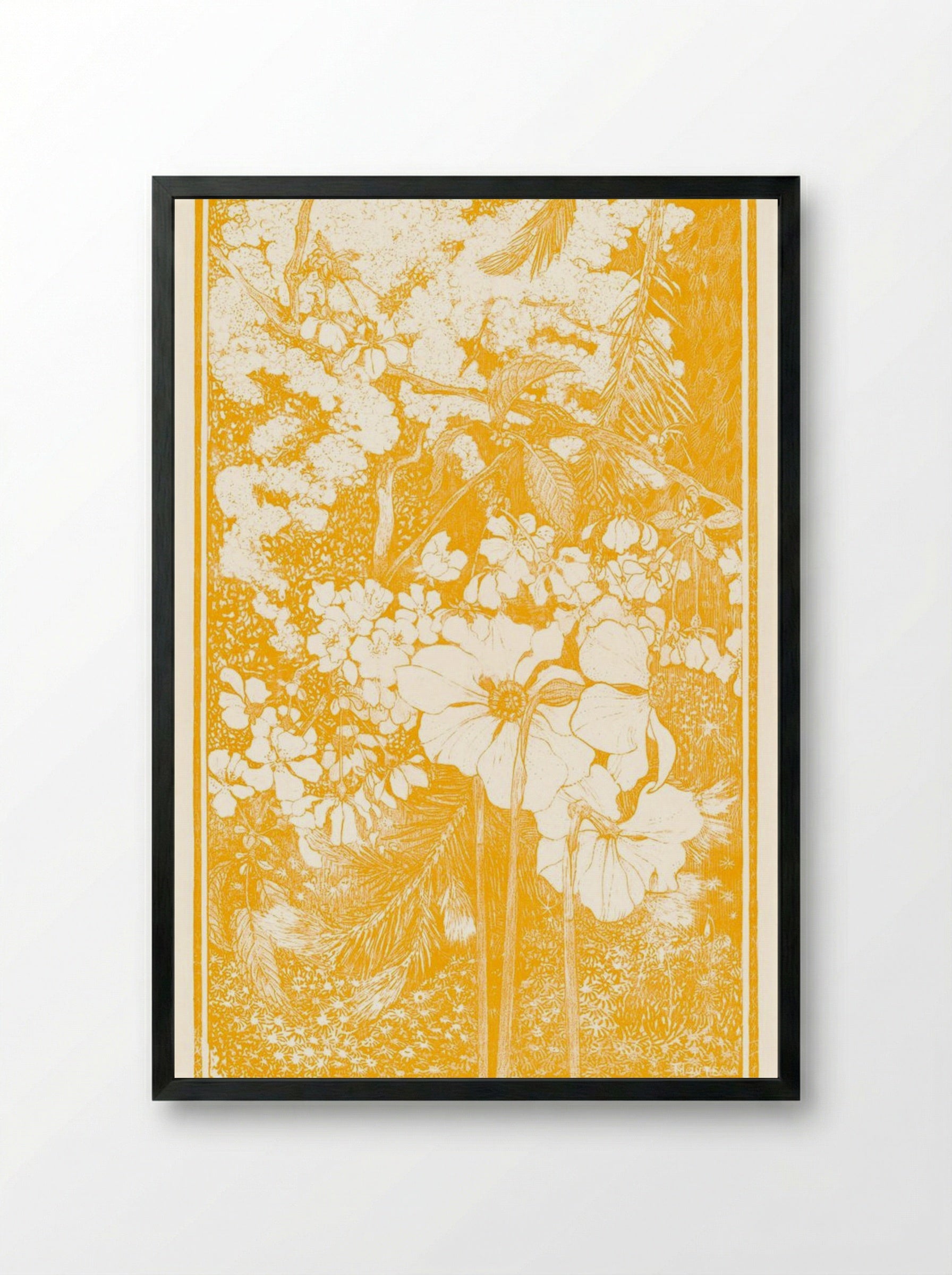 Lente (Spring) - Theodorus van Hoytema - Framed Print Black