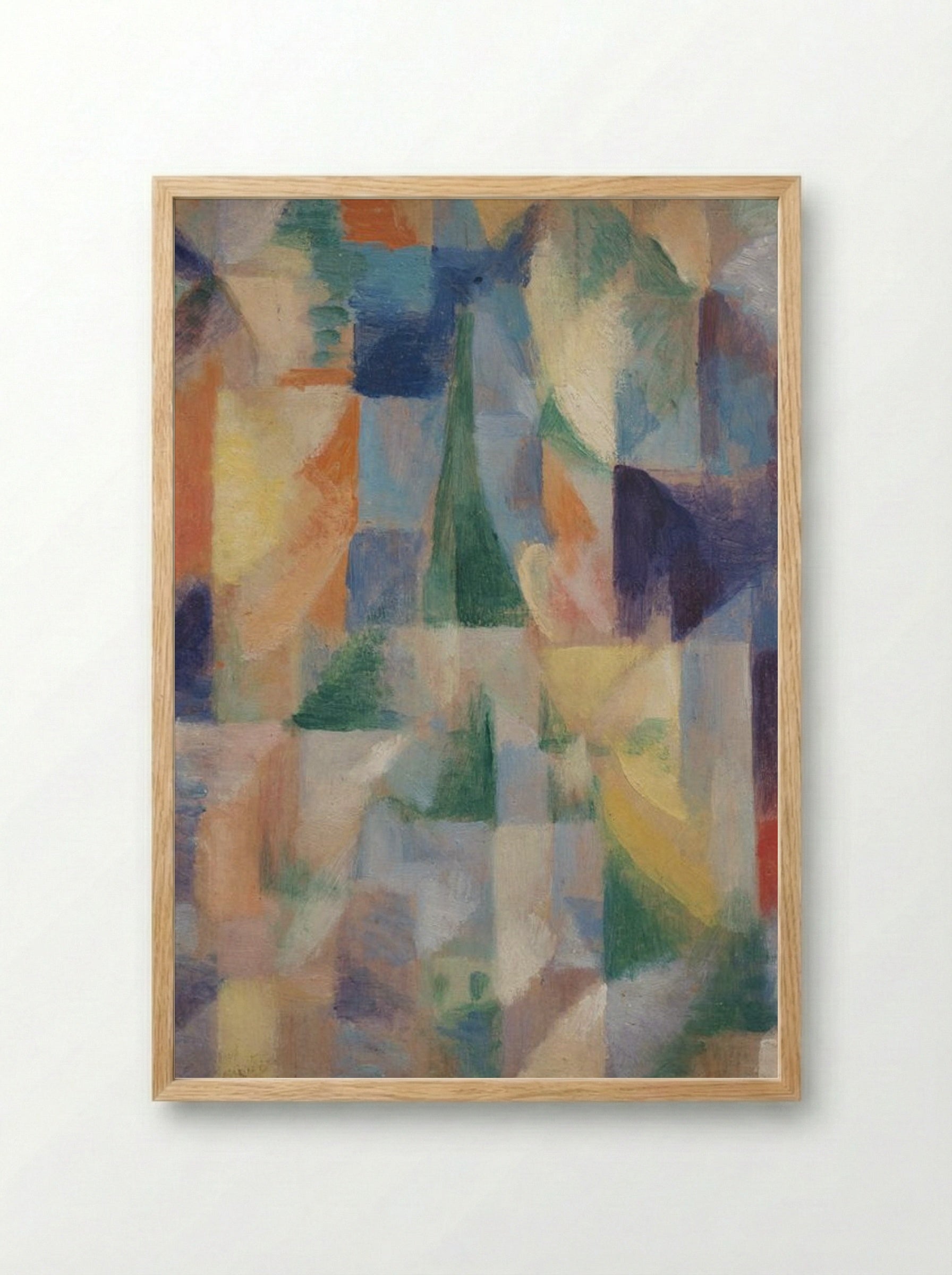 Untitled (Abstract Cityscape) - Fine Art Print - Framed Print Wood