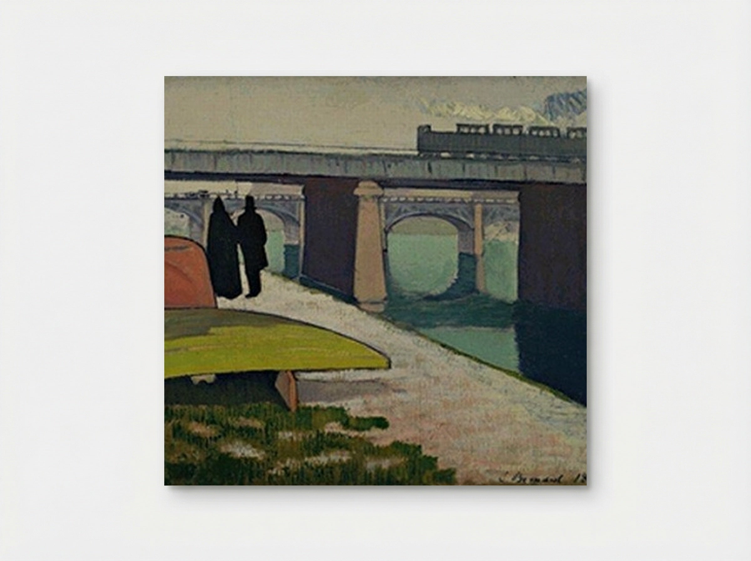 Iron Bridges at Asnières - Émile Bernard - Poster
