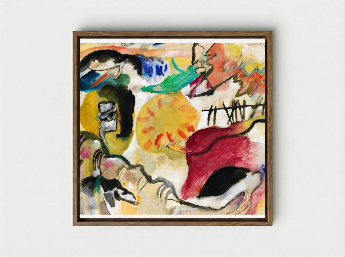 Improvisation 27 (Garden of Love II) - Wassily Kandinsky - Framed Canvas Wood