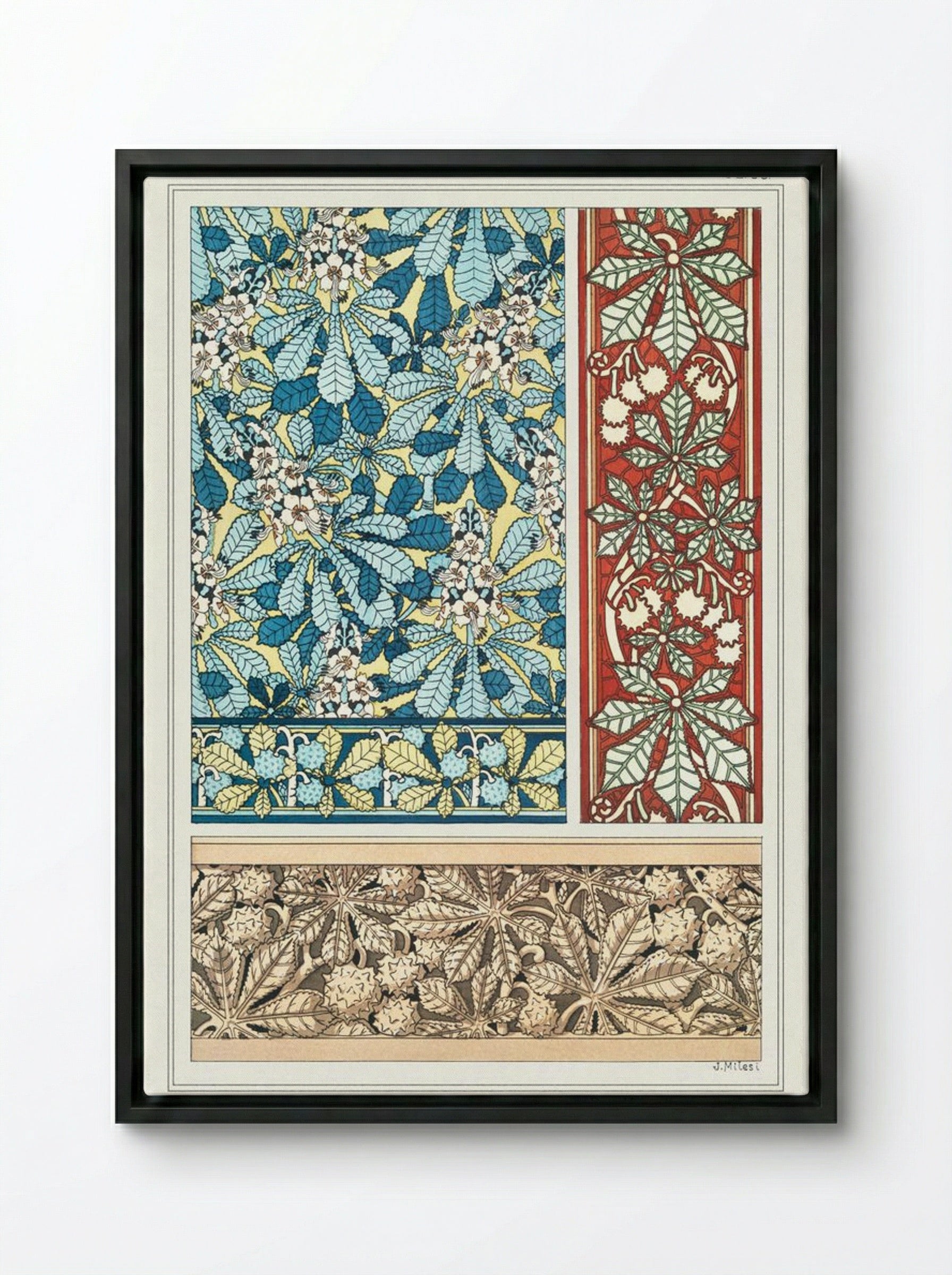 Marronnier (Chestnut Tree) - Maurice Pillard Verneuil - Framed Canvas Black