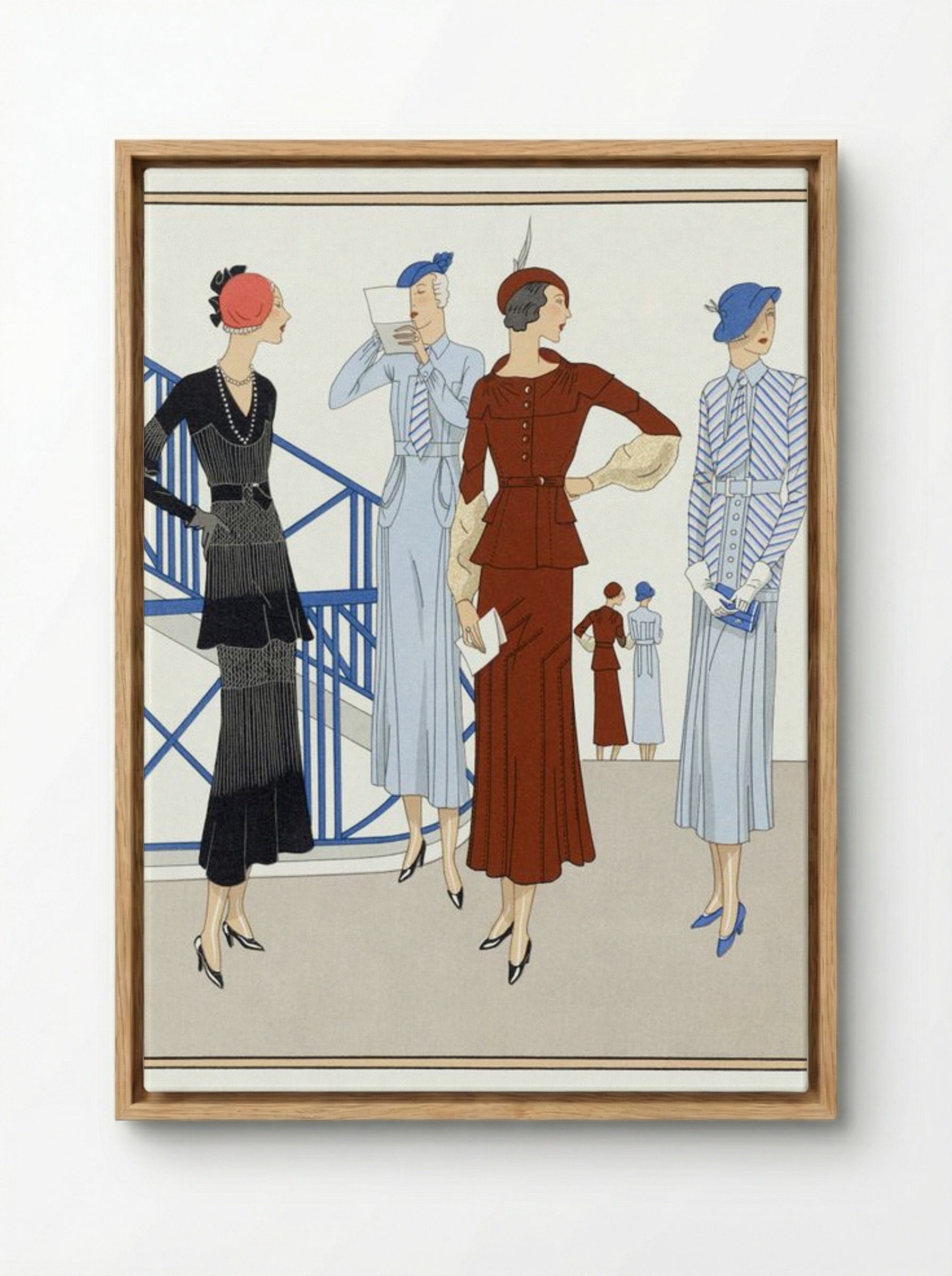 Ladieswear, 1932 - Martial et Armand and Bernard et Cie - Framed Canvas Wood