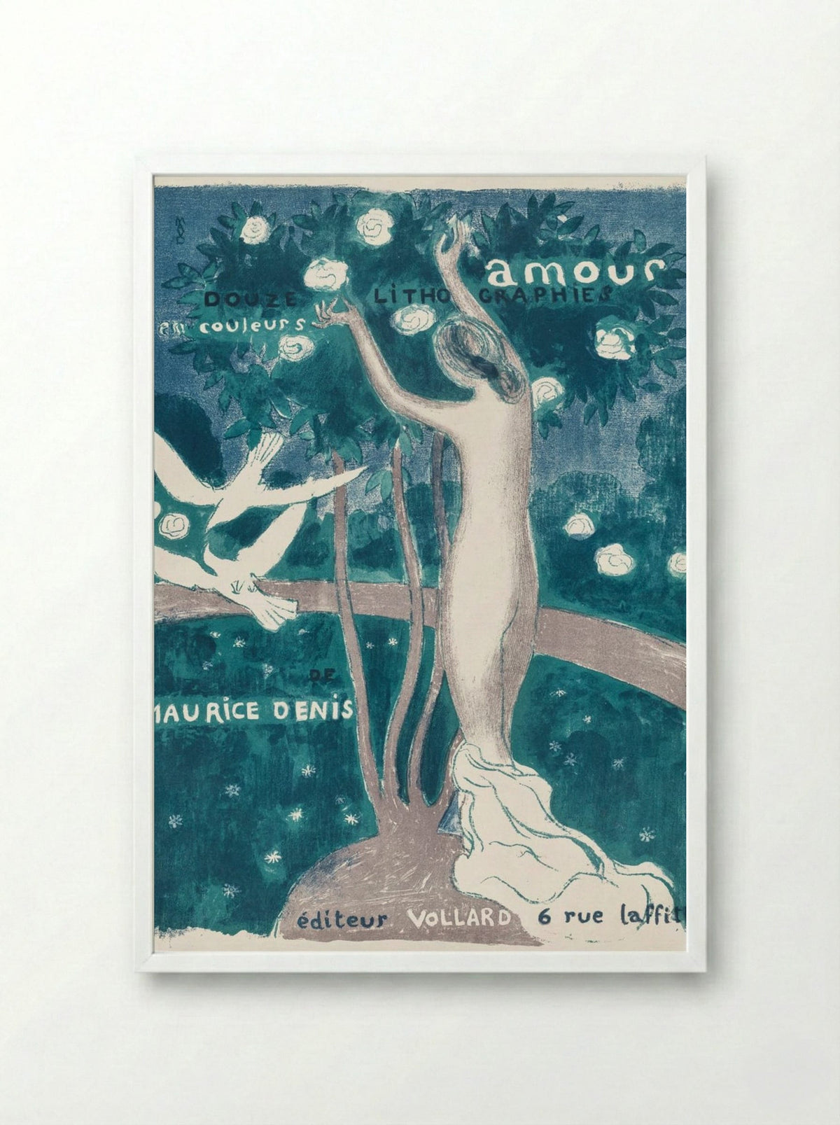 Love (Cover) - Maurice Denis - Framed Print White