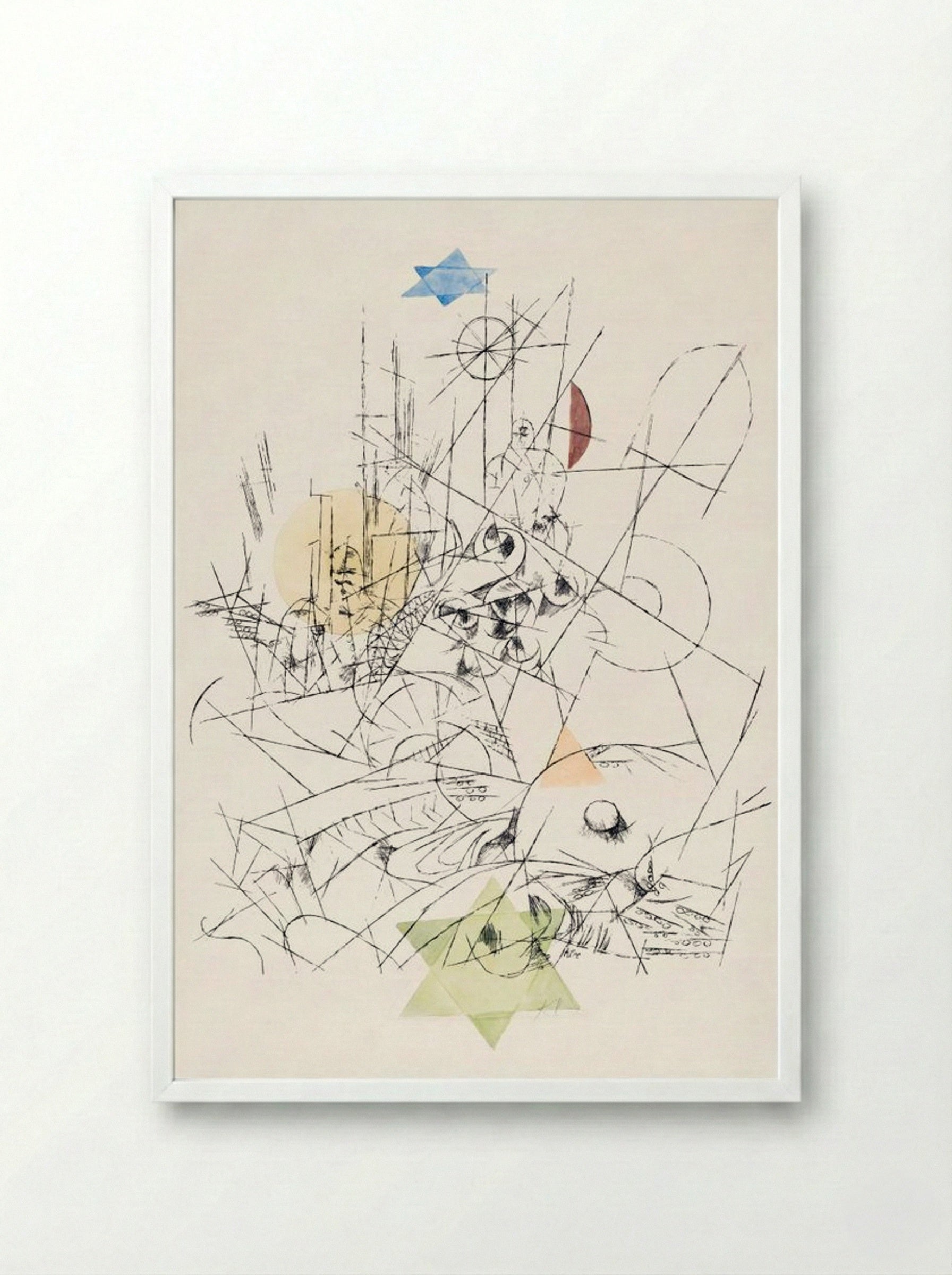 Hope and Destruction (Zerstörung und Hoffnung) - Paul Klee - Framed Print White