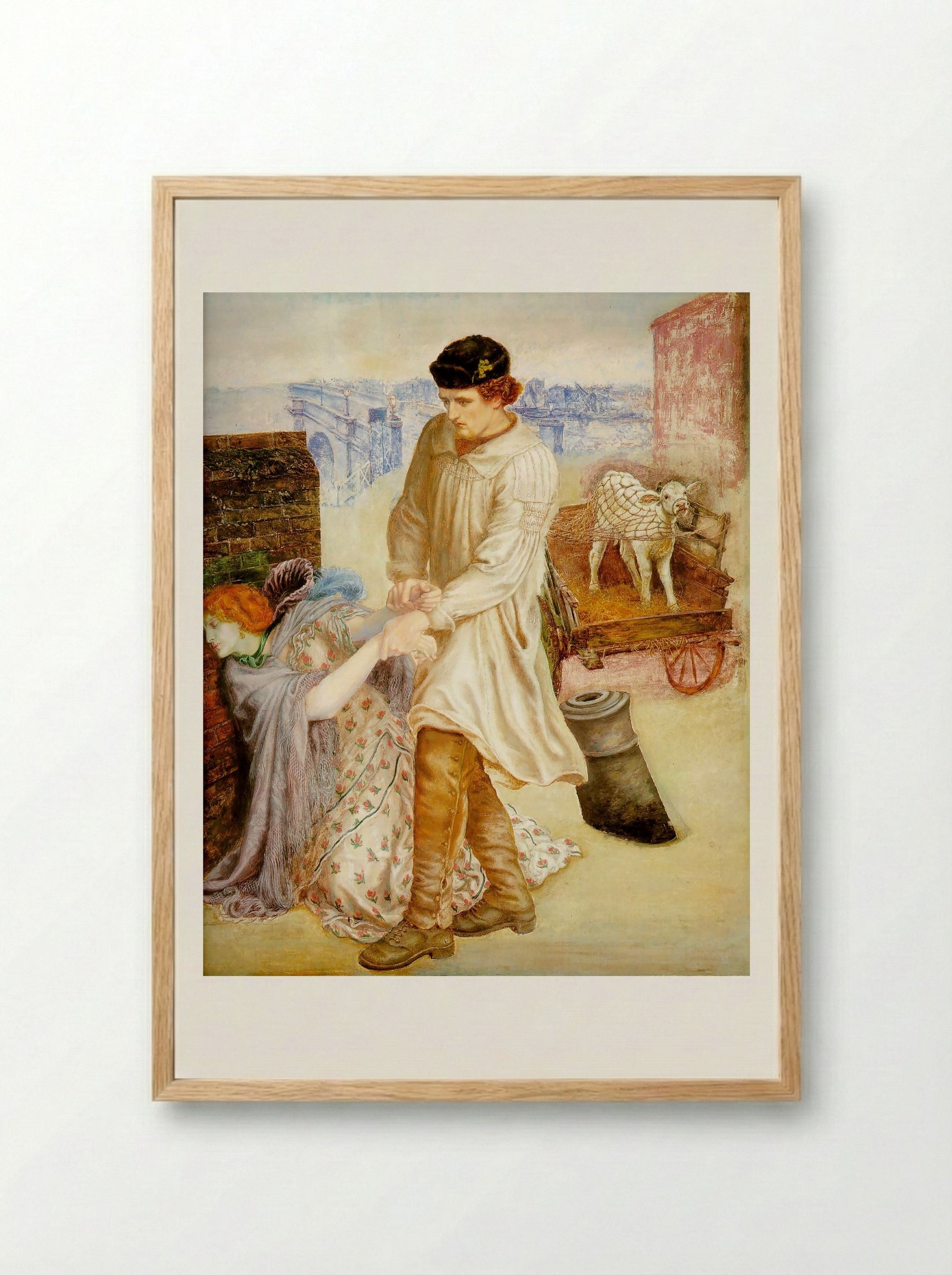 Found - Ford Madox Brown - Framed Print Wood