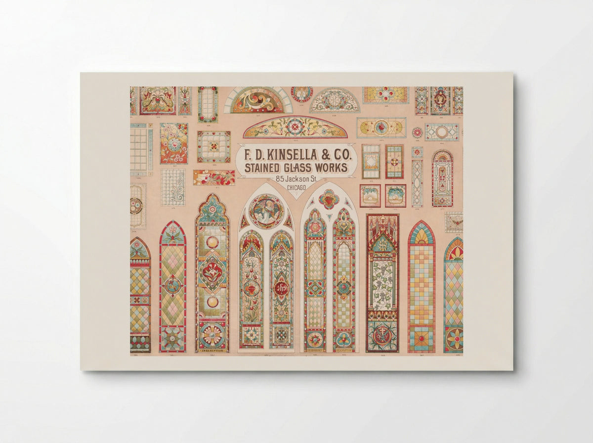 Stained Glass Works Designs - F. D. Kinsella & Co. - Poster