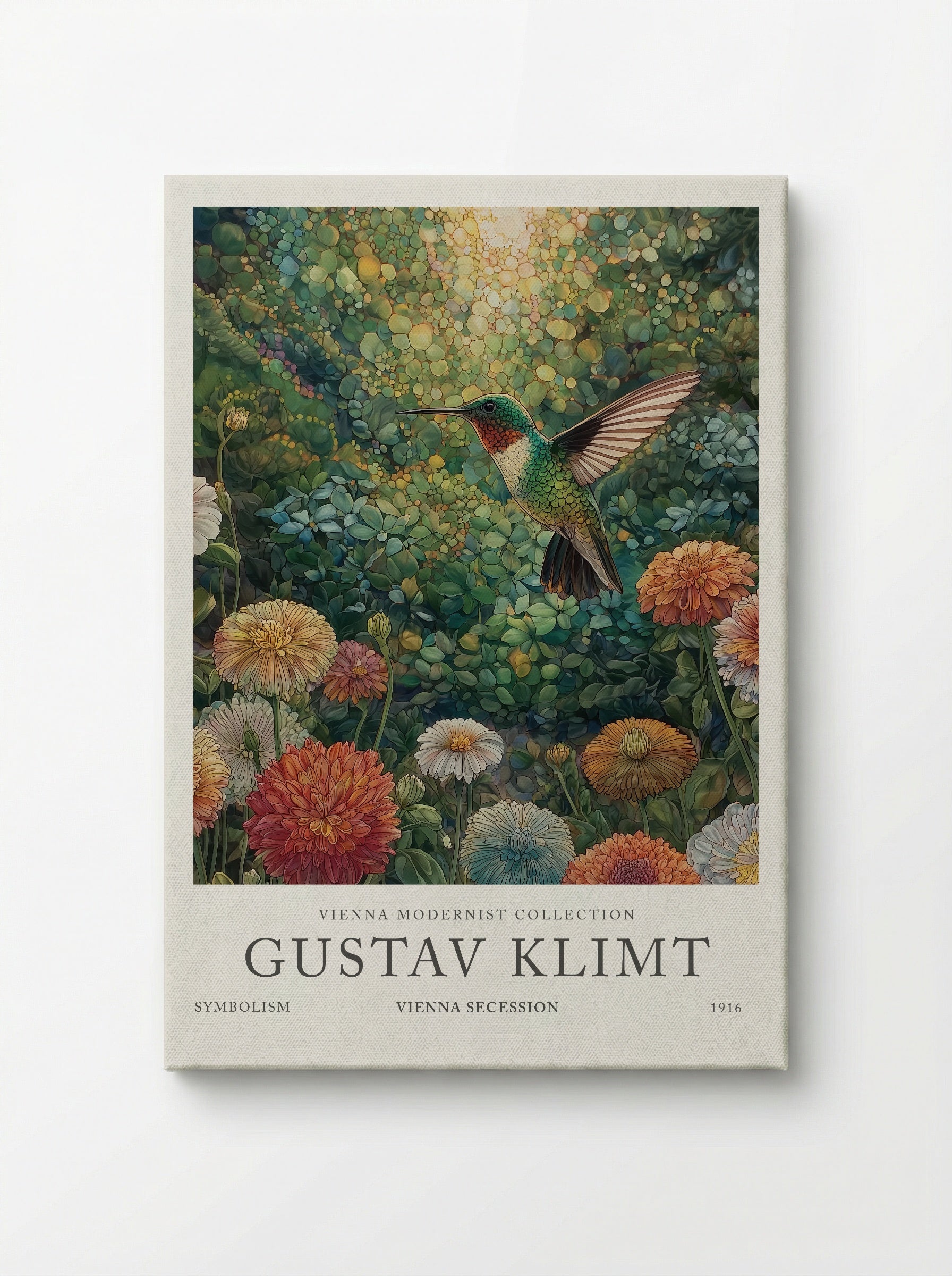 Hummingbird Garden - Gustav Klimt