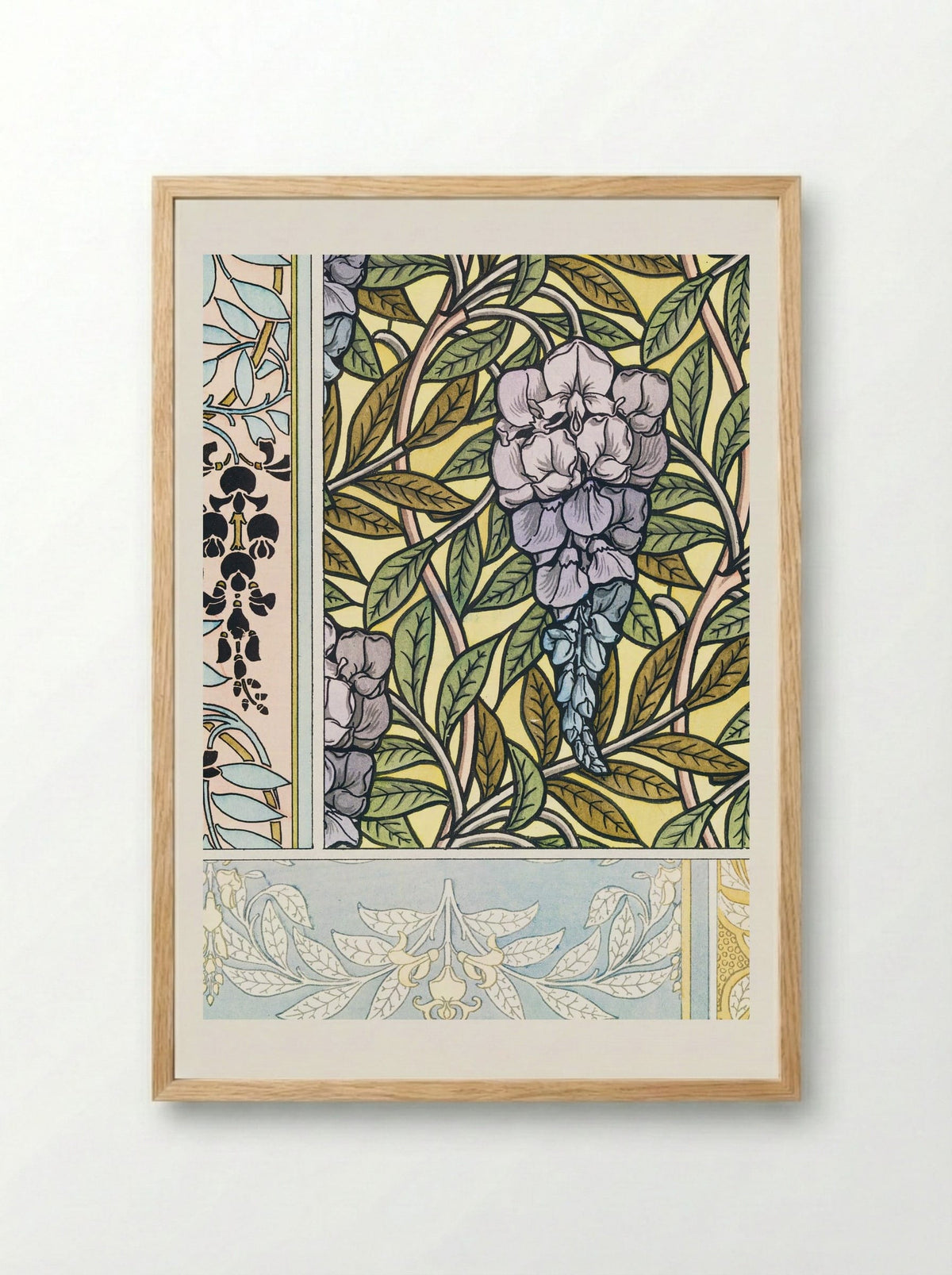 Glycine (Wisteria) from La Plante et ses Applications ornementales - Maurice Pillard Verneuil - Framed Print Wood