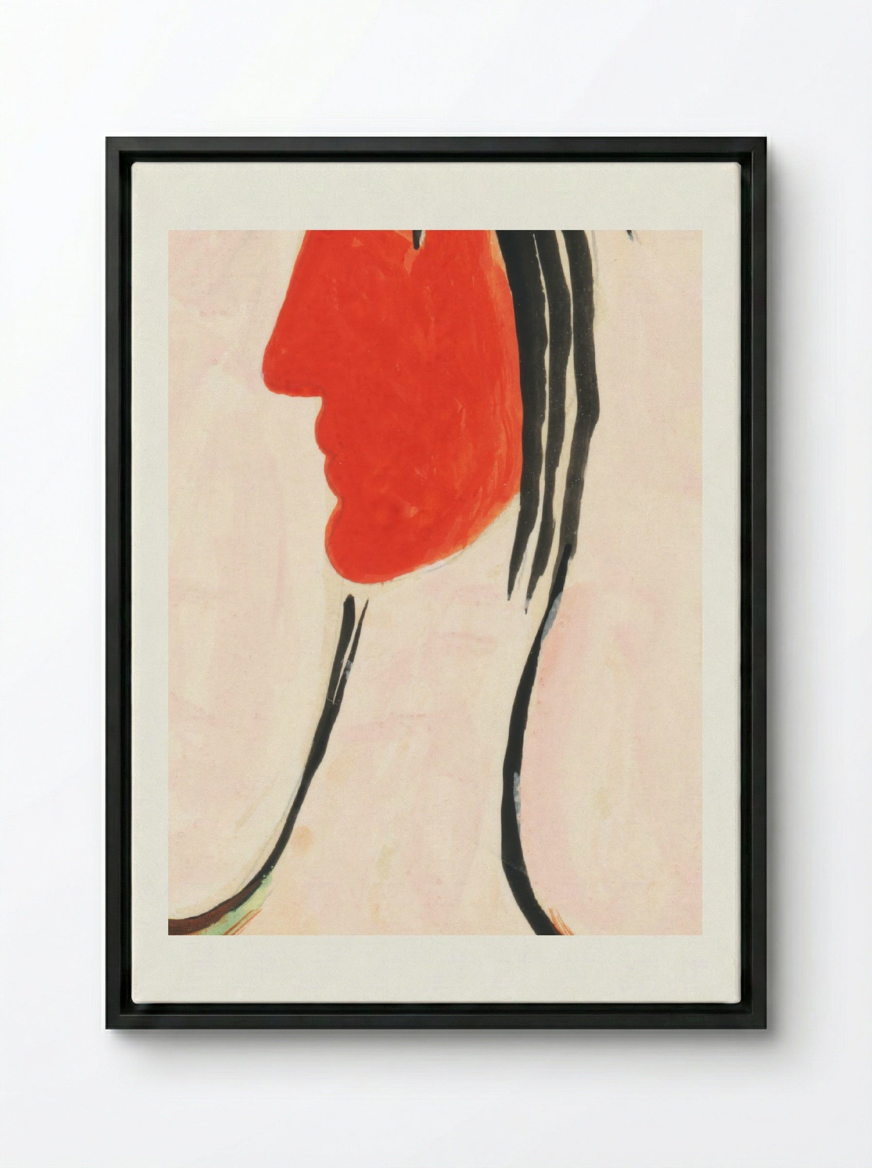 In Front of a Mirror - Mikuláš Galanda - Framed Canvas Black