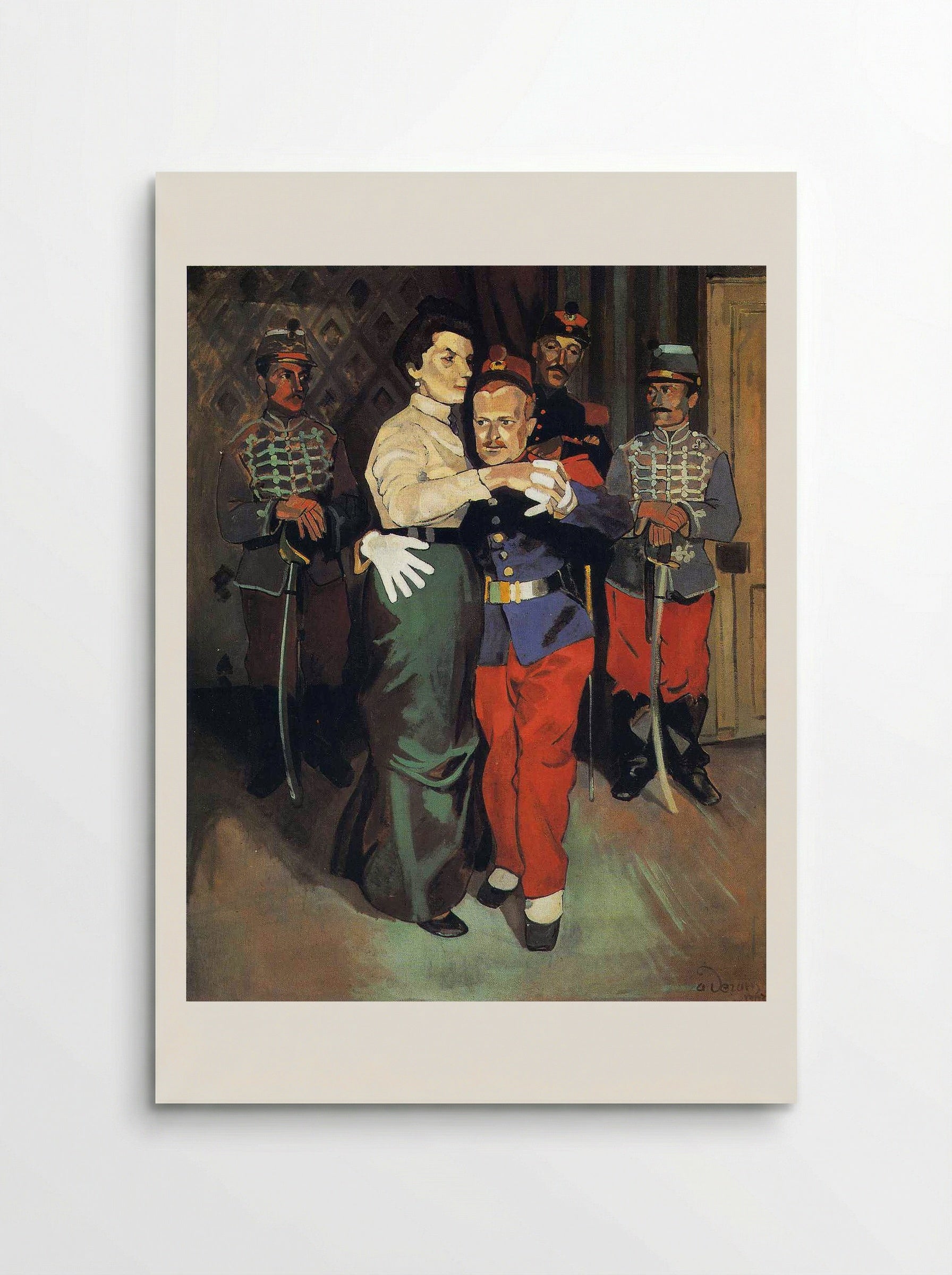 Ball of Soldiers in Suresnes - Gustave Verbeek - Poster