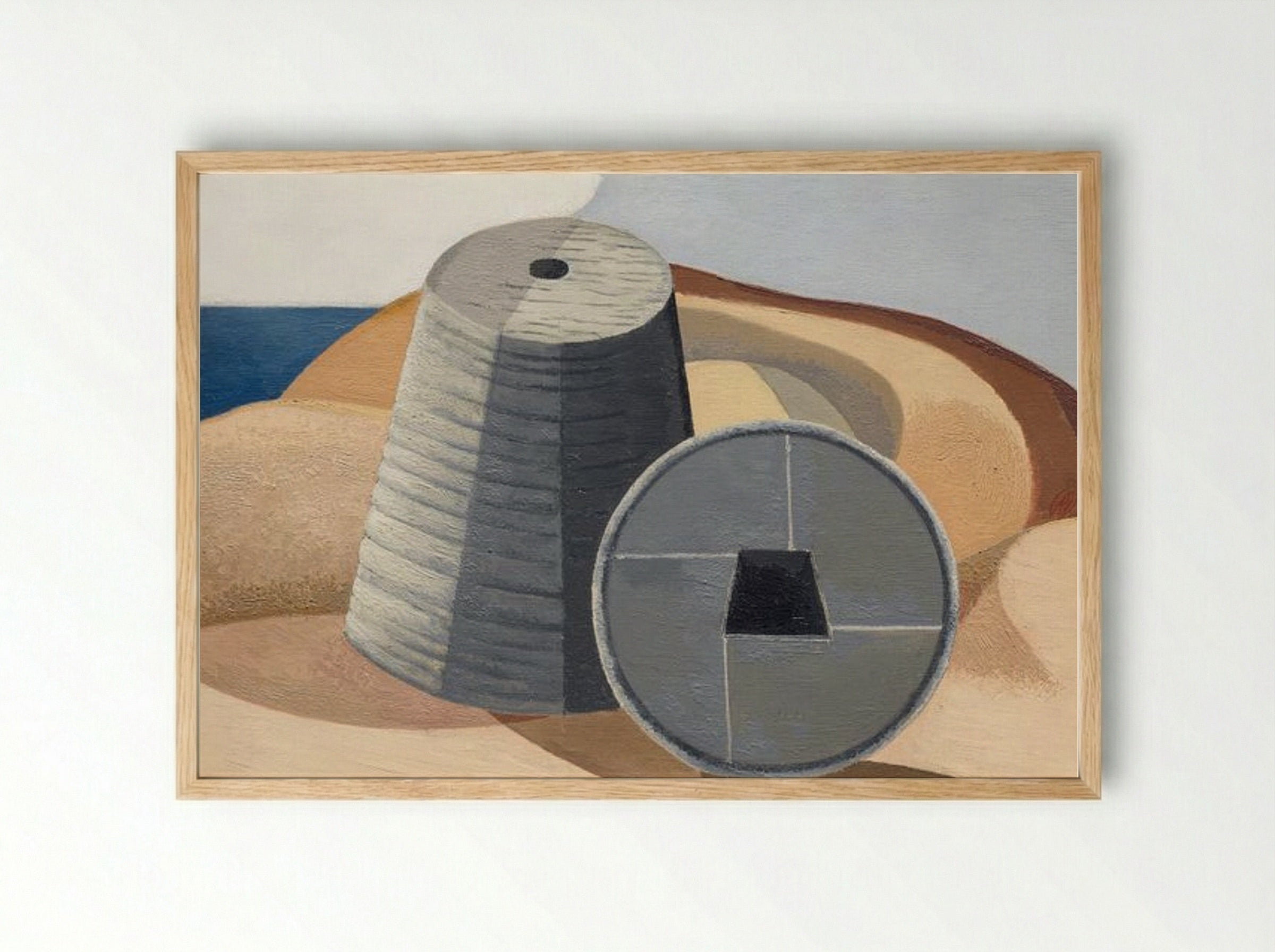 Mineral Objects - Paul Nash - Framed Print Wood