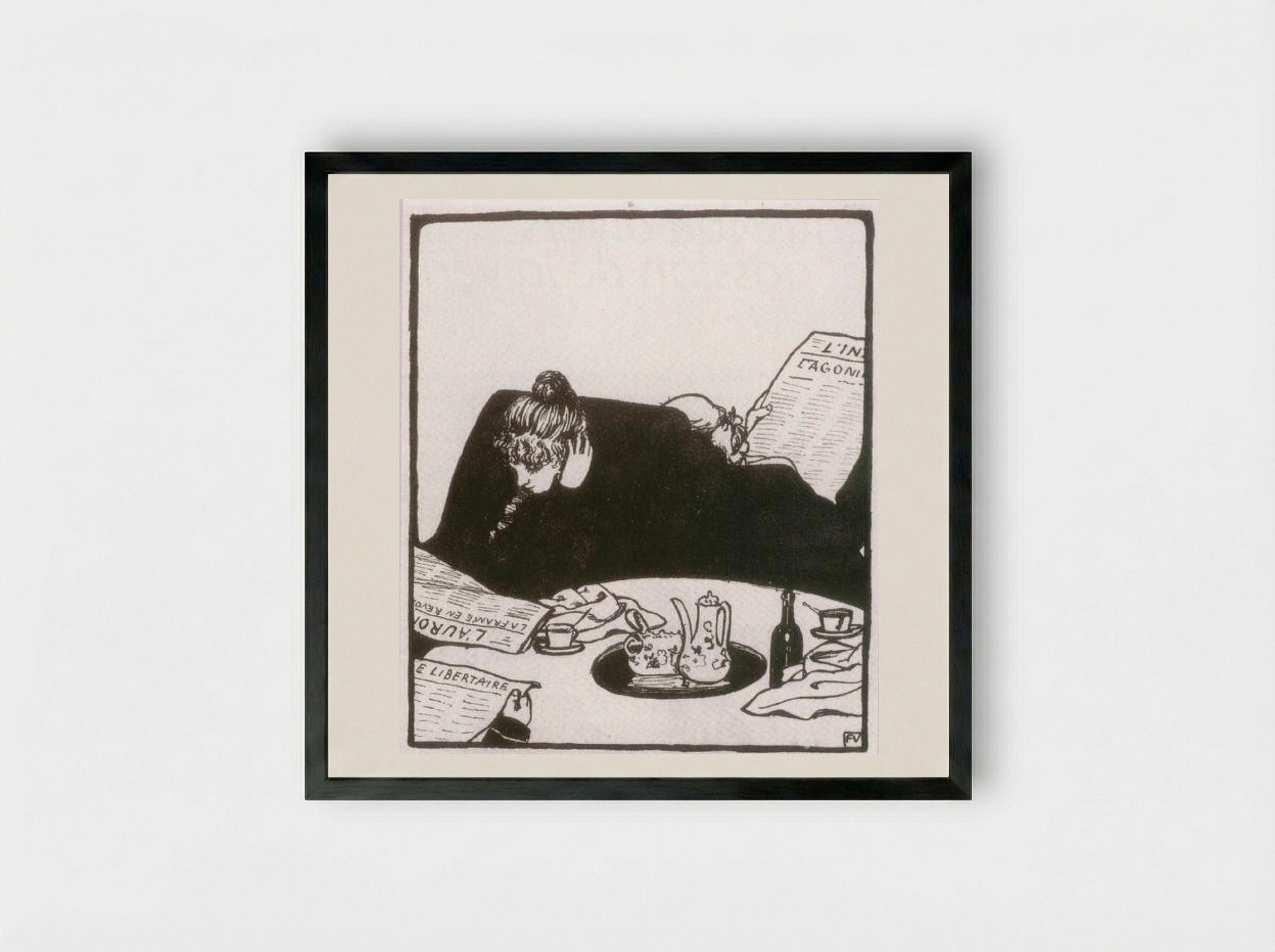Family - Félix Vallotton - Framed Print Black