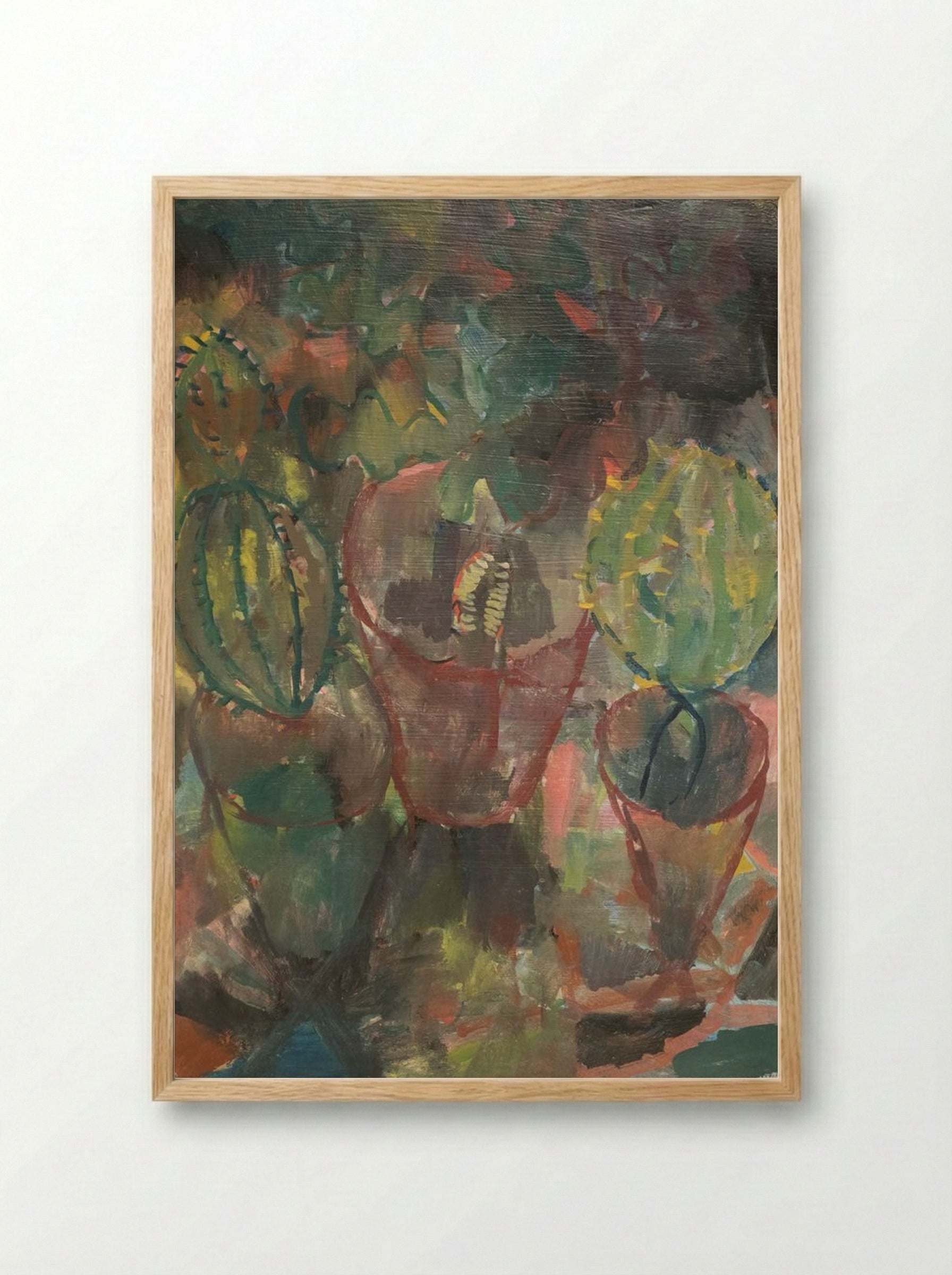 Kakteen - Paul Klee - Framed Print Wood