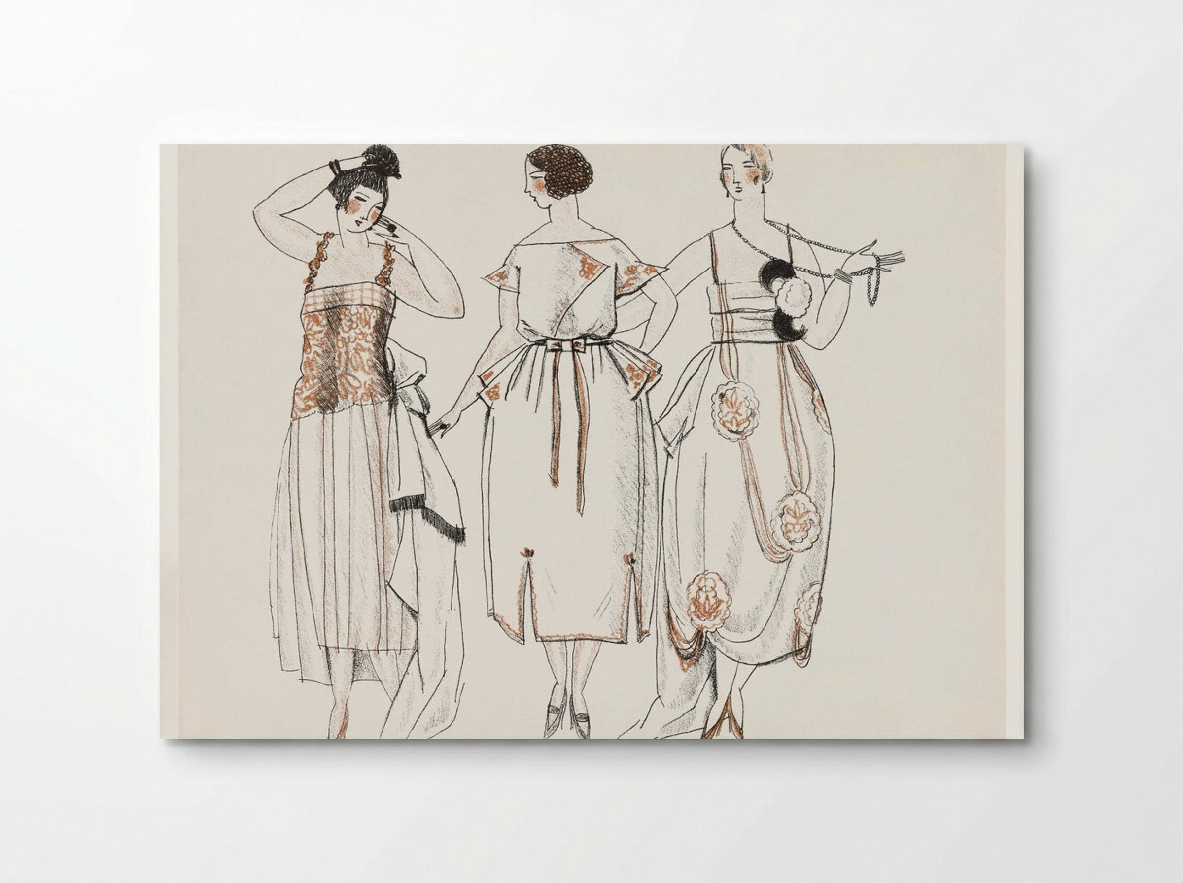 Dinner Gowns, 1920 - Mario Simon - Poster