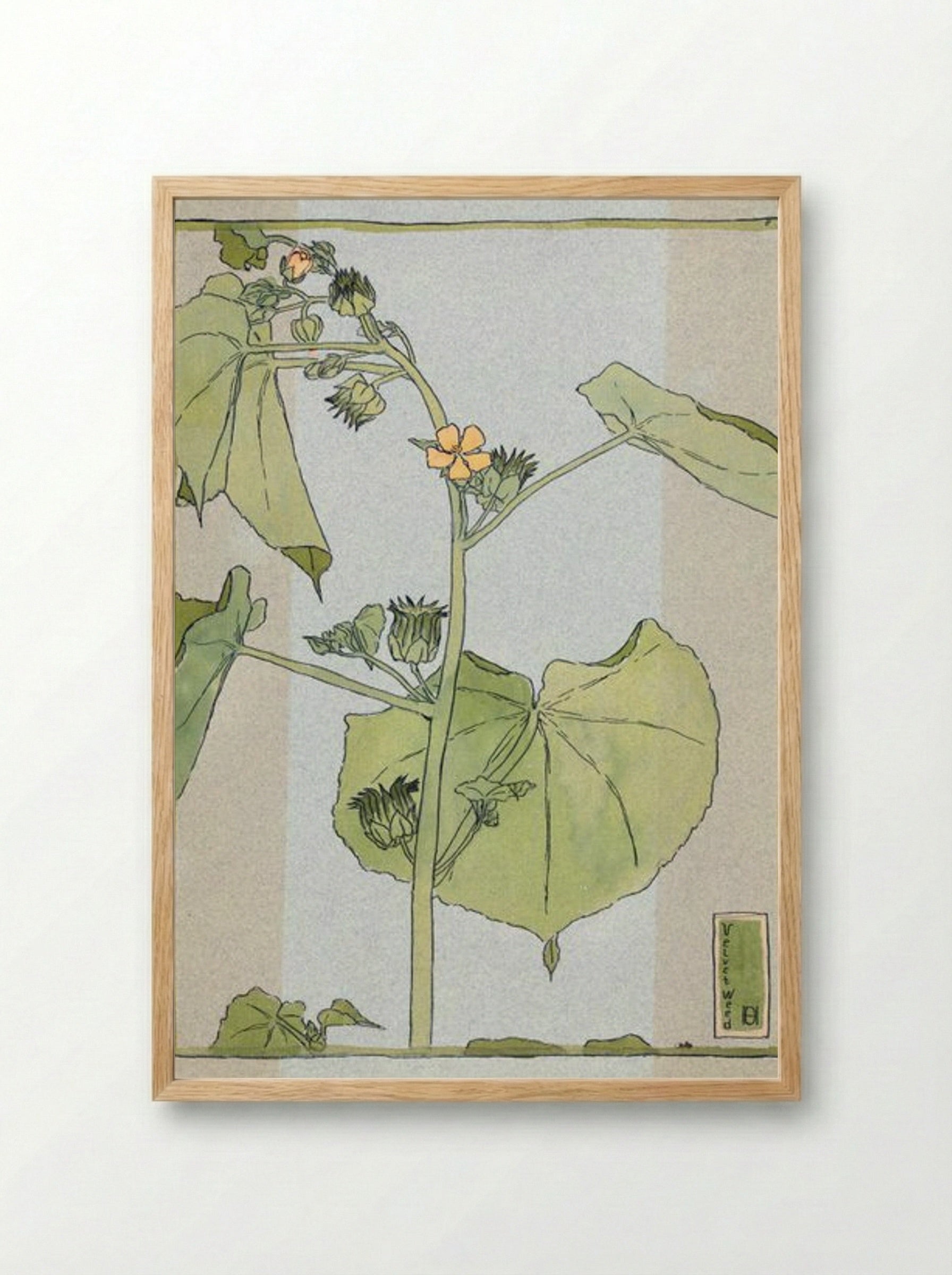 Velvet Weed - Hannah Borger Overbeck - Framed Print Wood