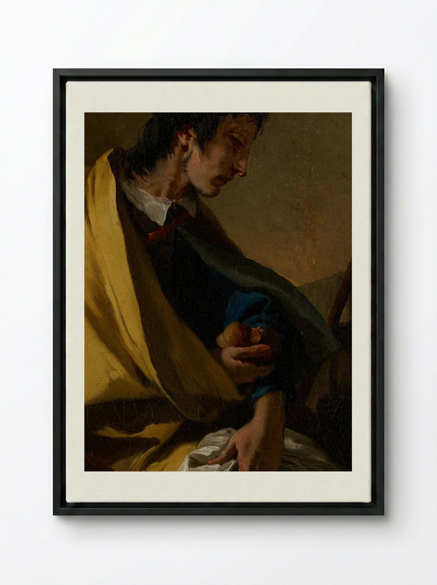 Saint Roch - Giovanni Battista Tiepolo - Framed Canvas Black