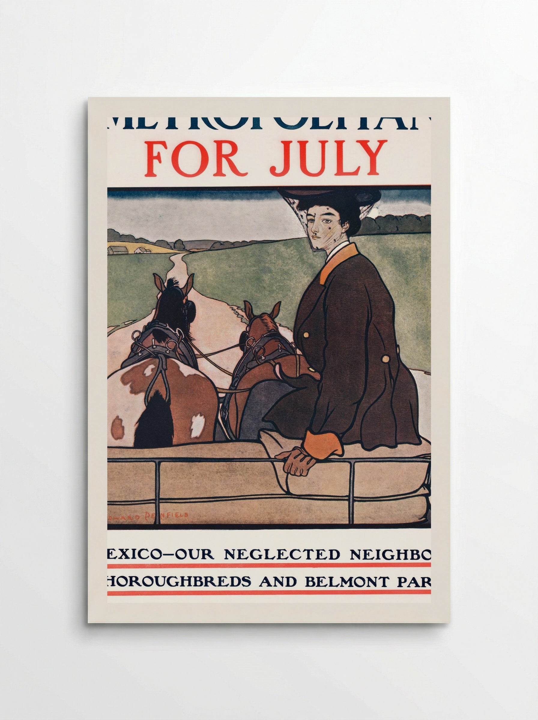 Metropolitan for July - Edward Penfield - Poster