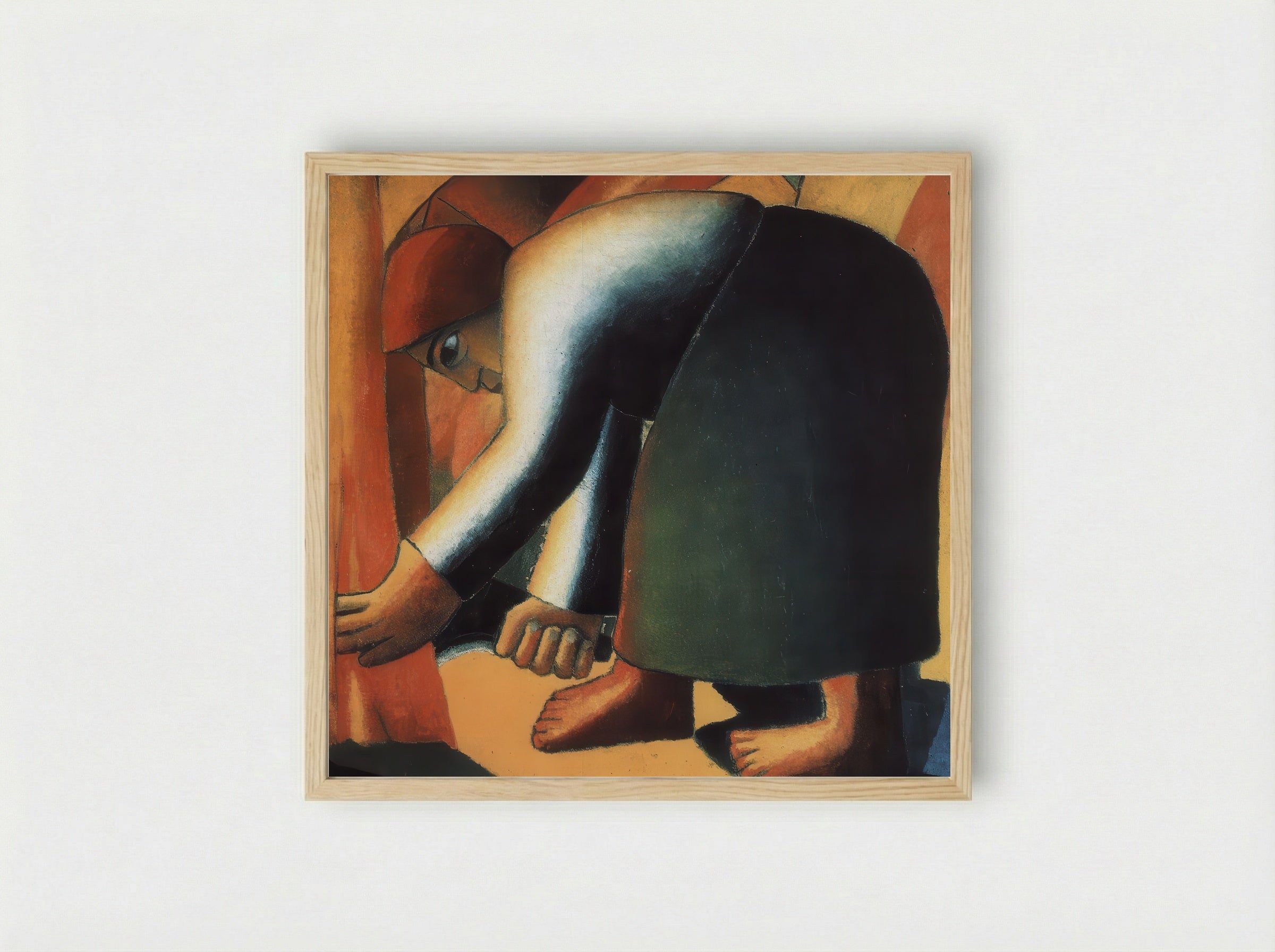 The Reaper - Kazimir Malevich - Framed Print Wood
