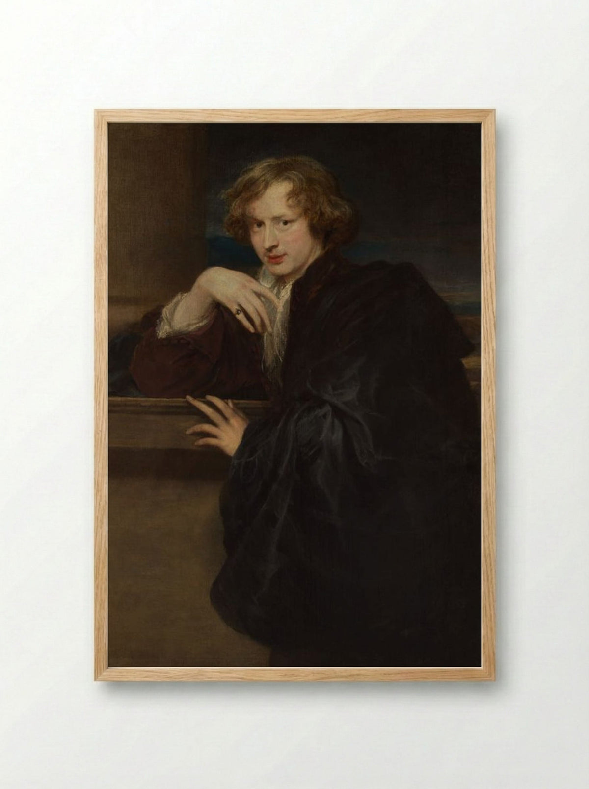 Self-Portrait - Anthony van Dyck - Framed Print Wood