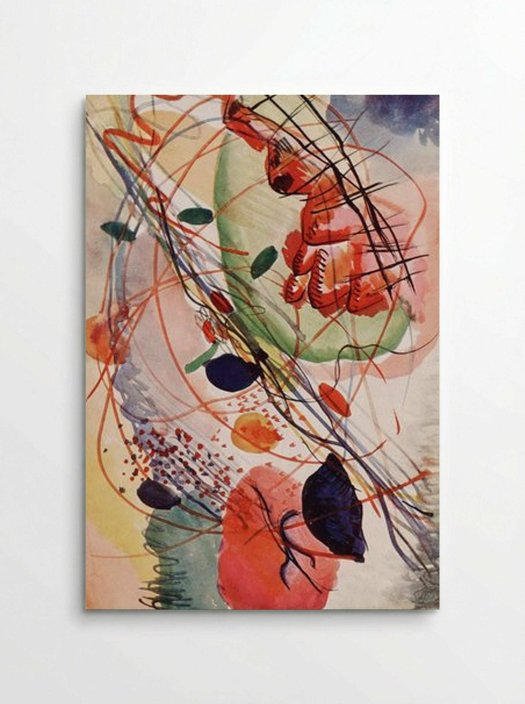 Untitled (Abstract Composition, Watercolour) - Wassily Kandinsky - Poster