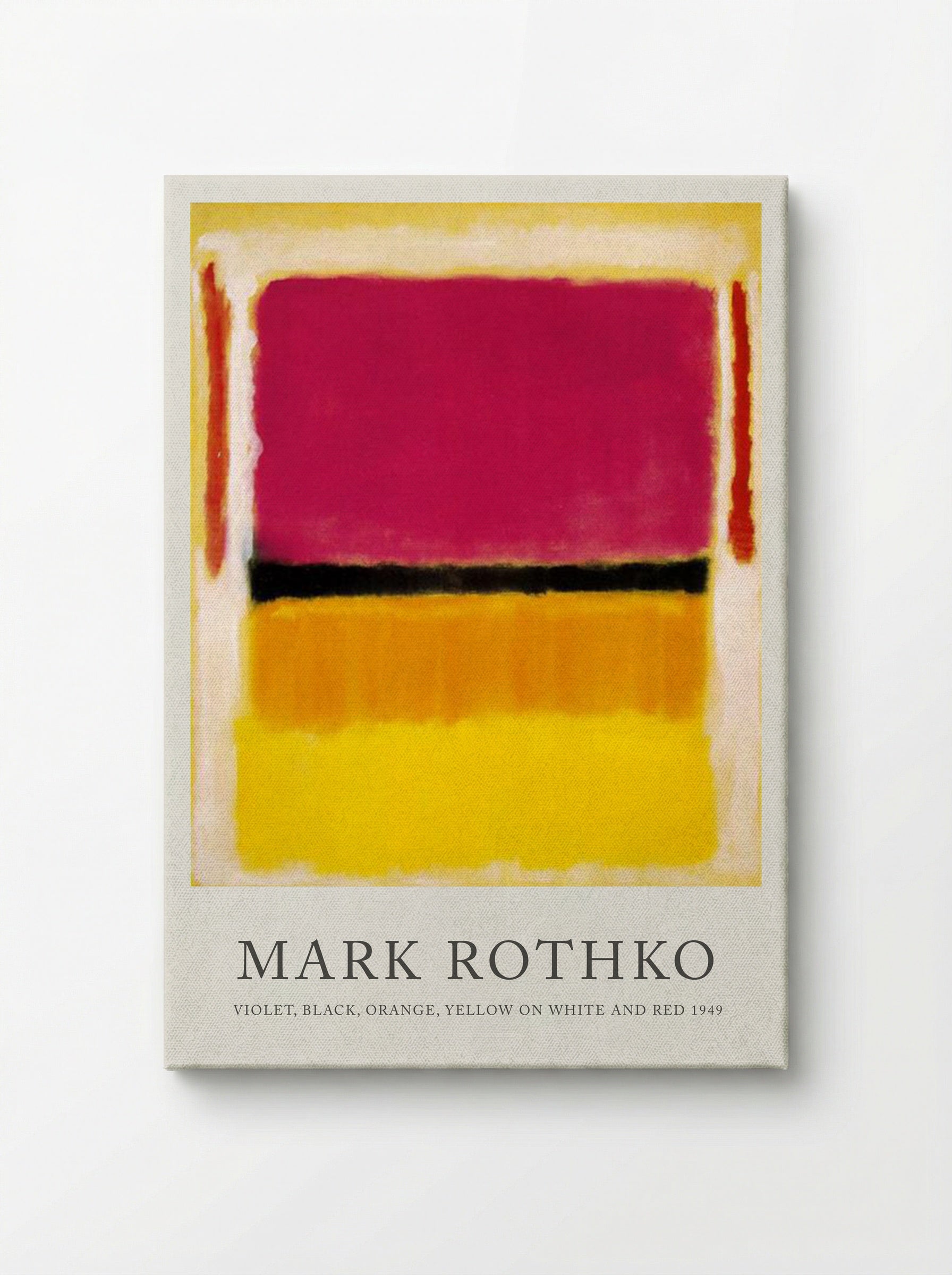 Violet, Black, Orange, Yellow on White and Red - Mark Rothko - Canvas