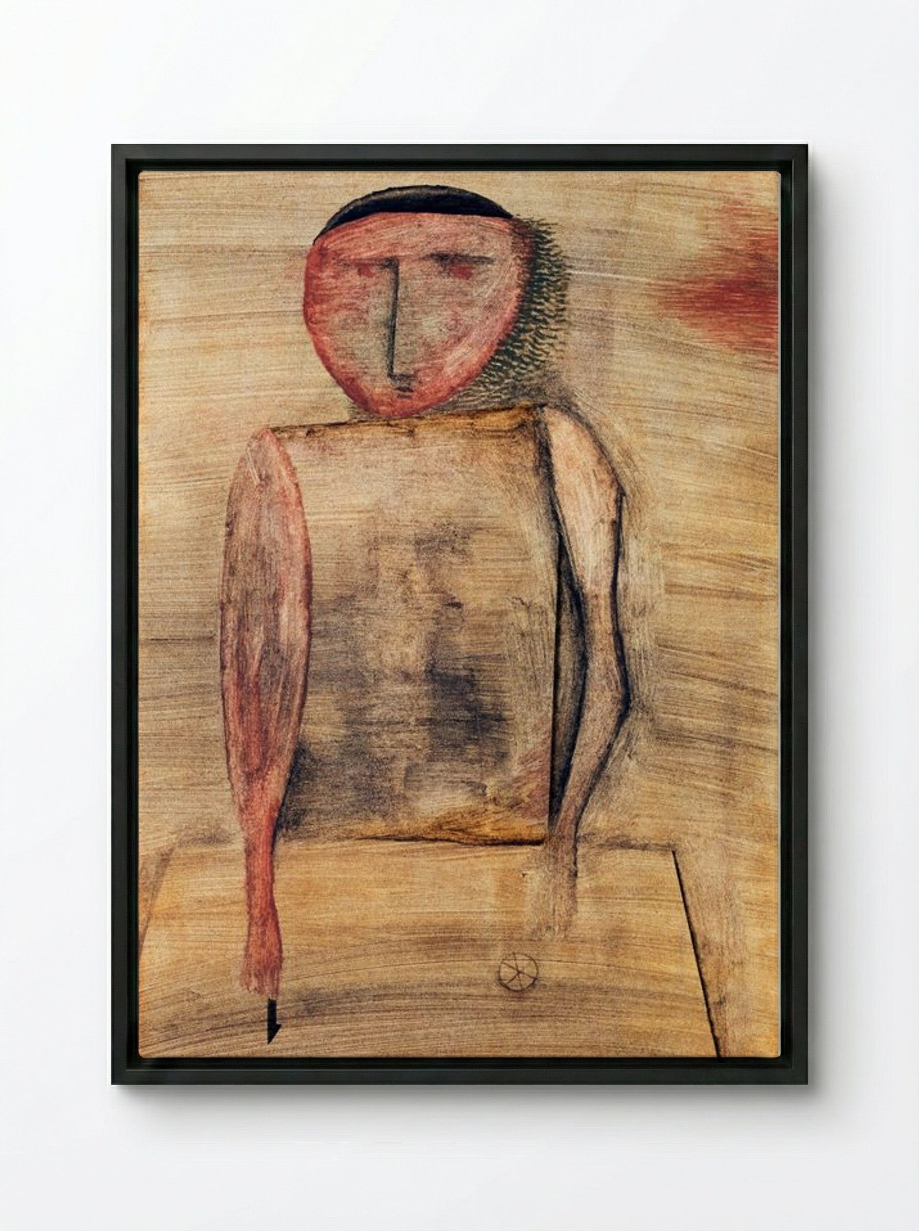 Doctor - Paul Klee - Framed Canvas Black