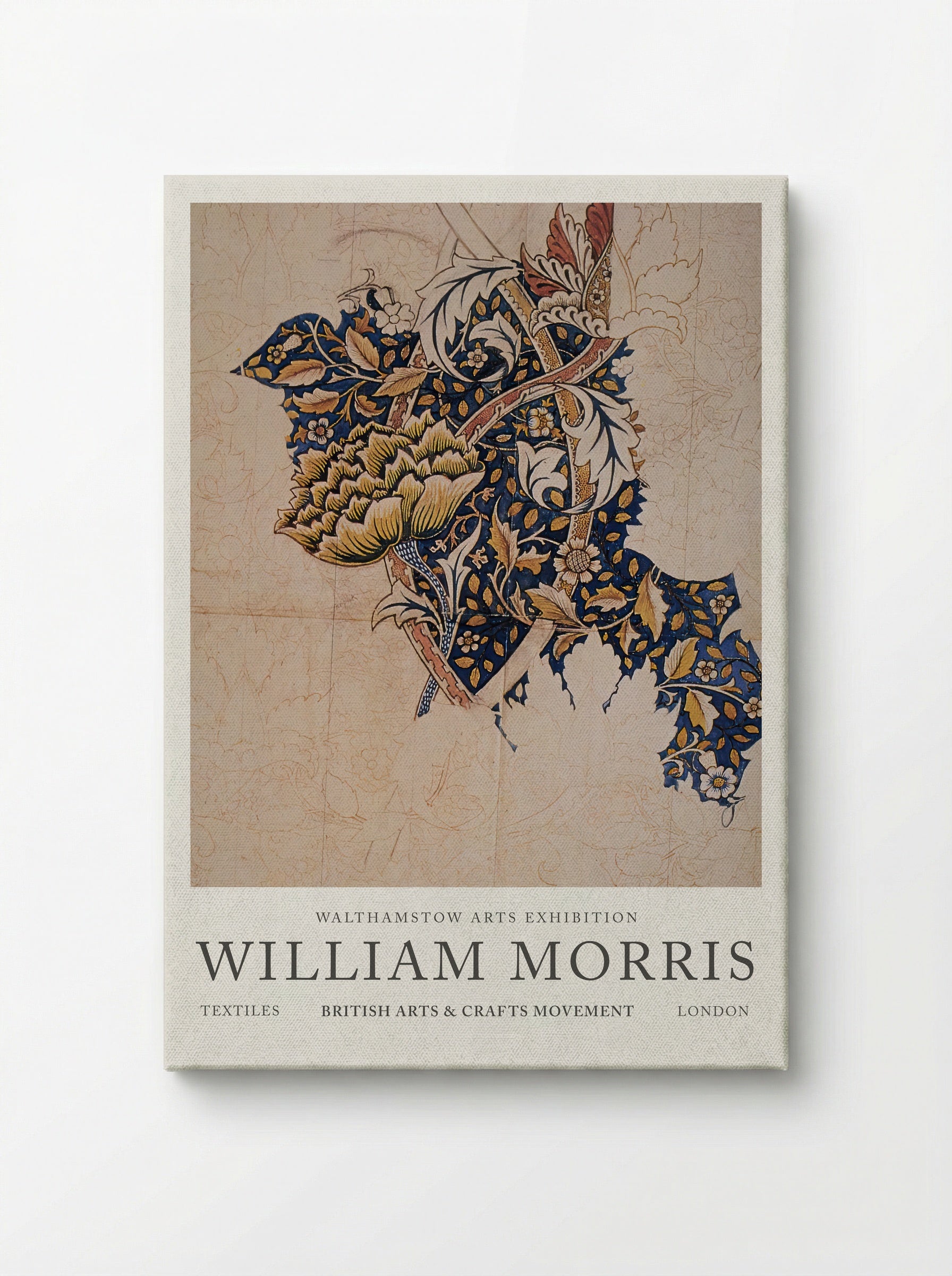 Design for Windrush printed textile - William Morris - Canvas