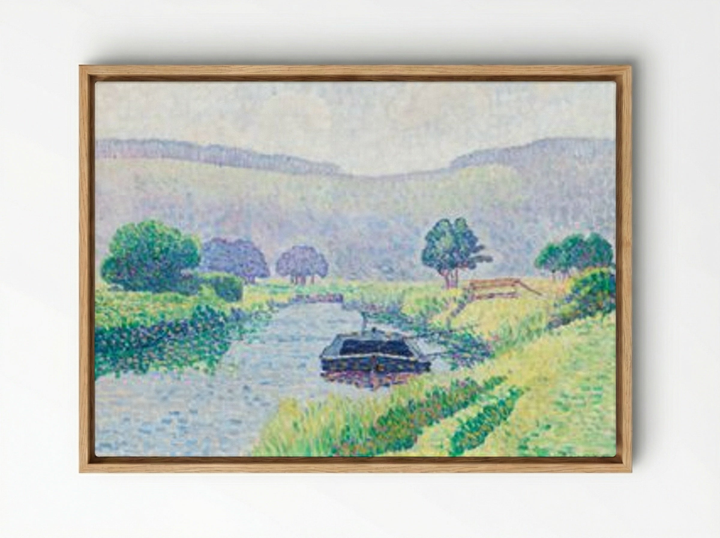 Amberleyn, Jokilaakso (Arunjoki) - Alfred William Finch - Framed Canvas Wood