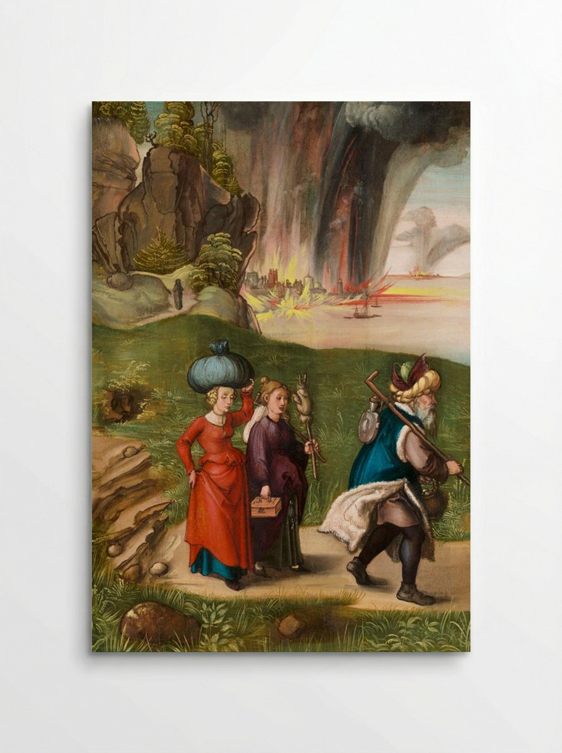 The Destruction of Sodom (Reverse of Madonna and Child) - Albrecht Dürer - Poster