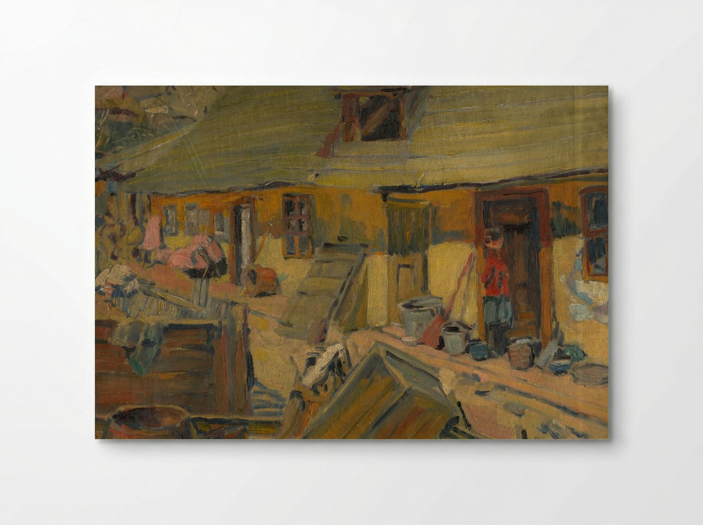 Peasant Yard - Konstantin Bauer - Poster