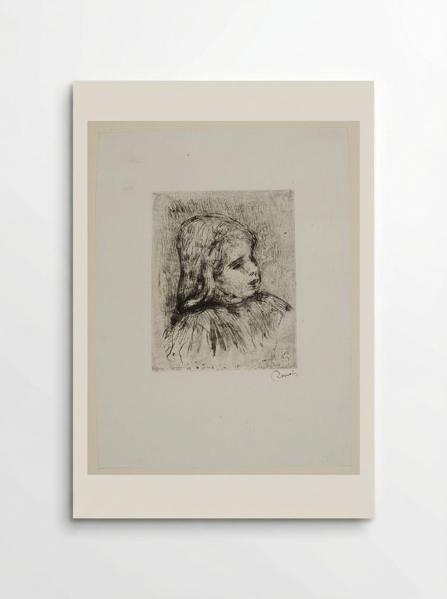 Claude Renoir, three-quarters right - Pierre-Auguste Renoir - Poster