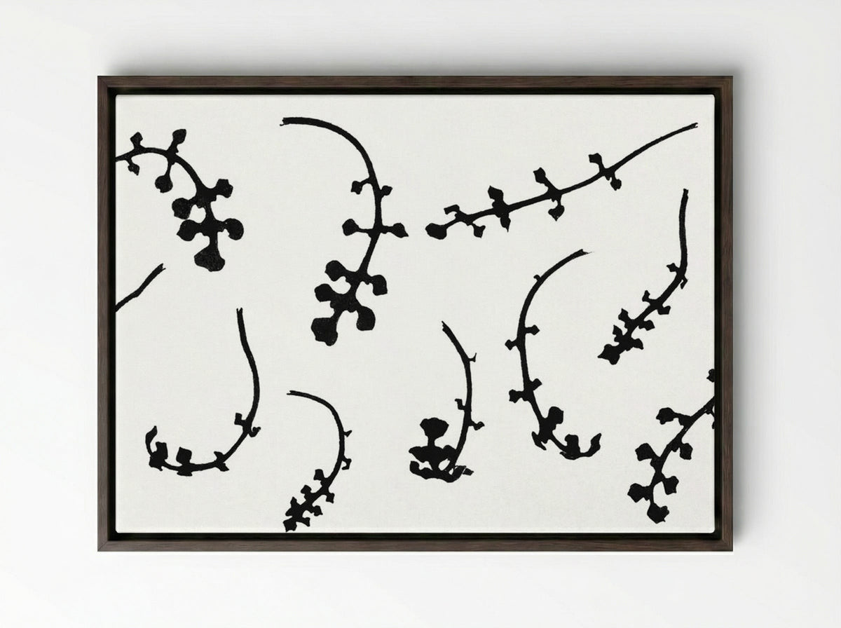 Root Rosettes of the Pentecostal Flower - Julie de Graag - Framed Canvas Dark Wood