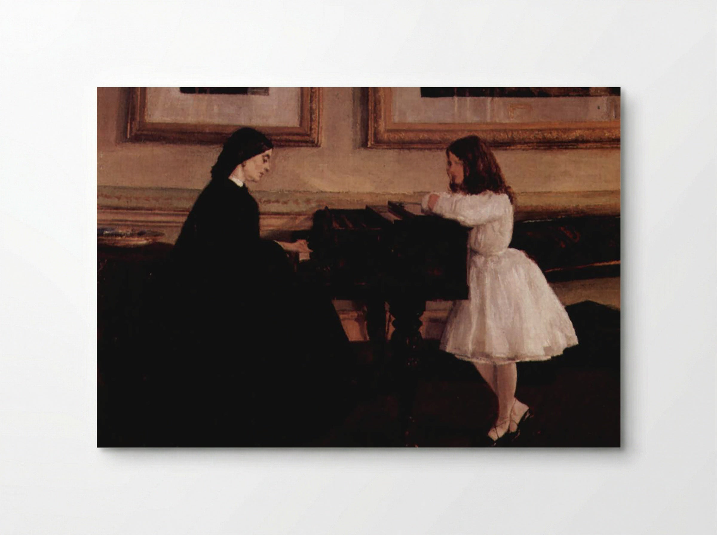 At the Piano - James Abbott McNeill Whistler - Poster