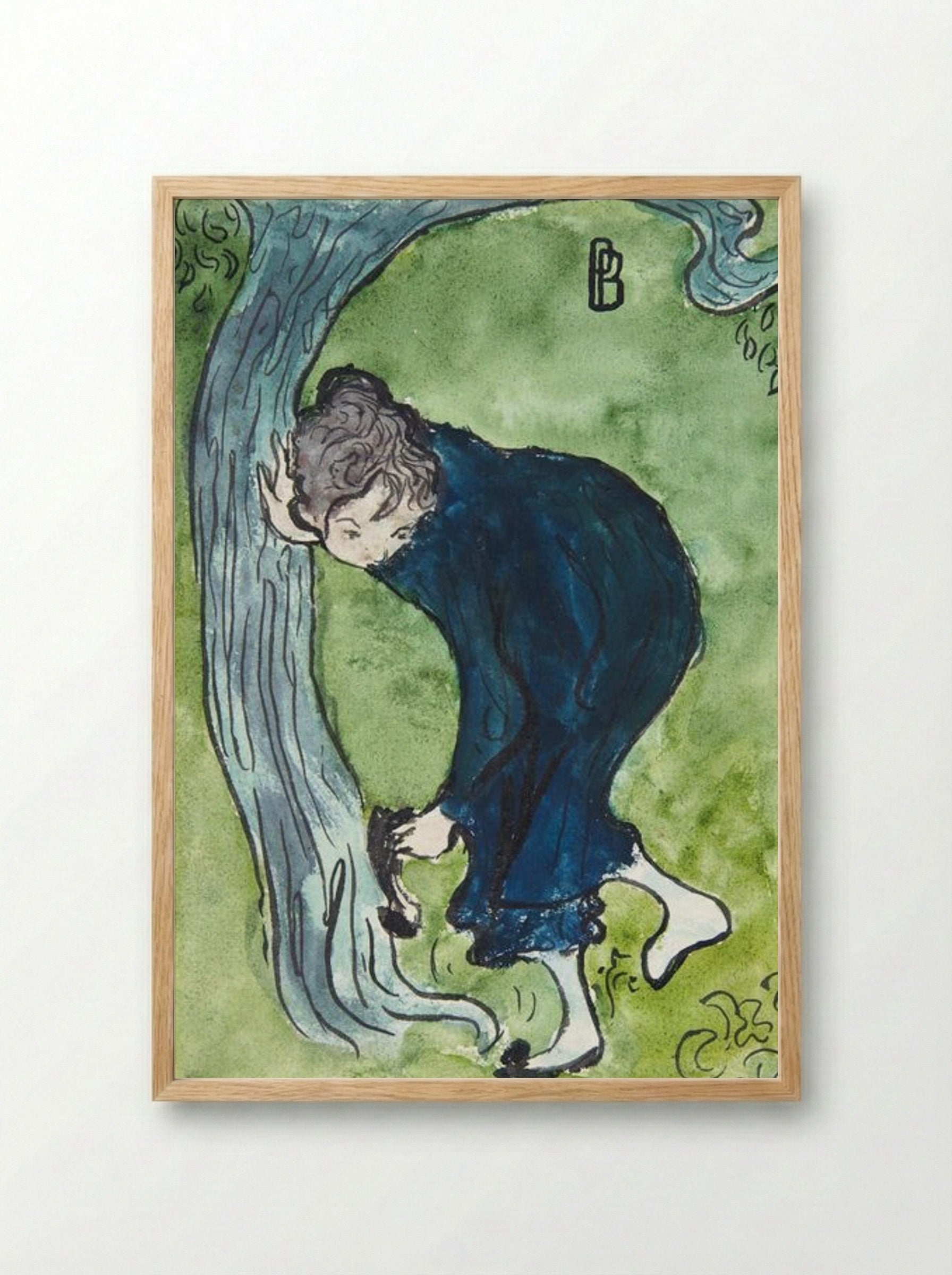 The False Step - Pierre Bonnard - Framed Print Wood