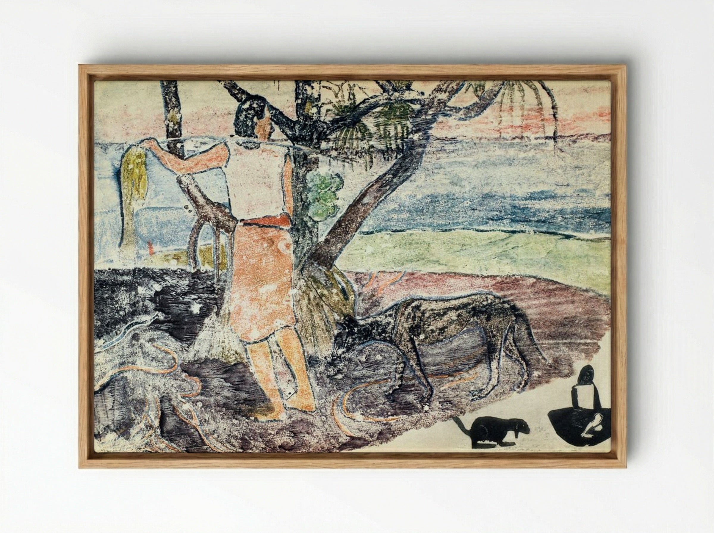 Noa Noa (Voyage de Tahiti) - Paul Gauguin - Framed Canvas Wood