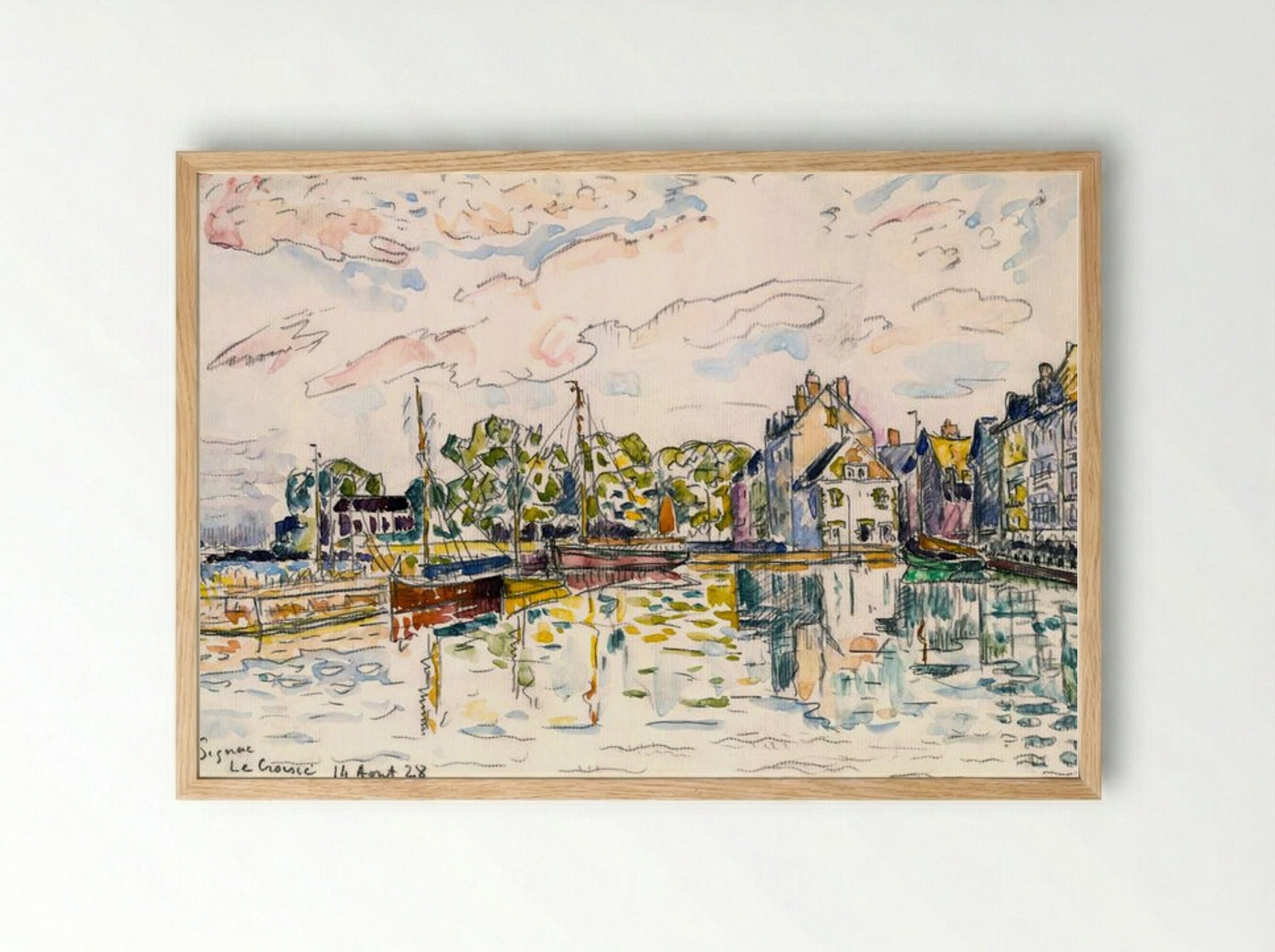 Le Croisic - Paul Signac - Framed Print Wood