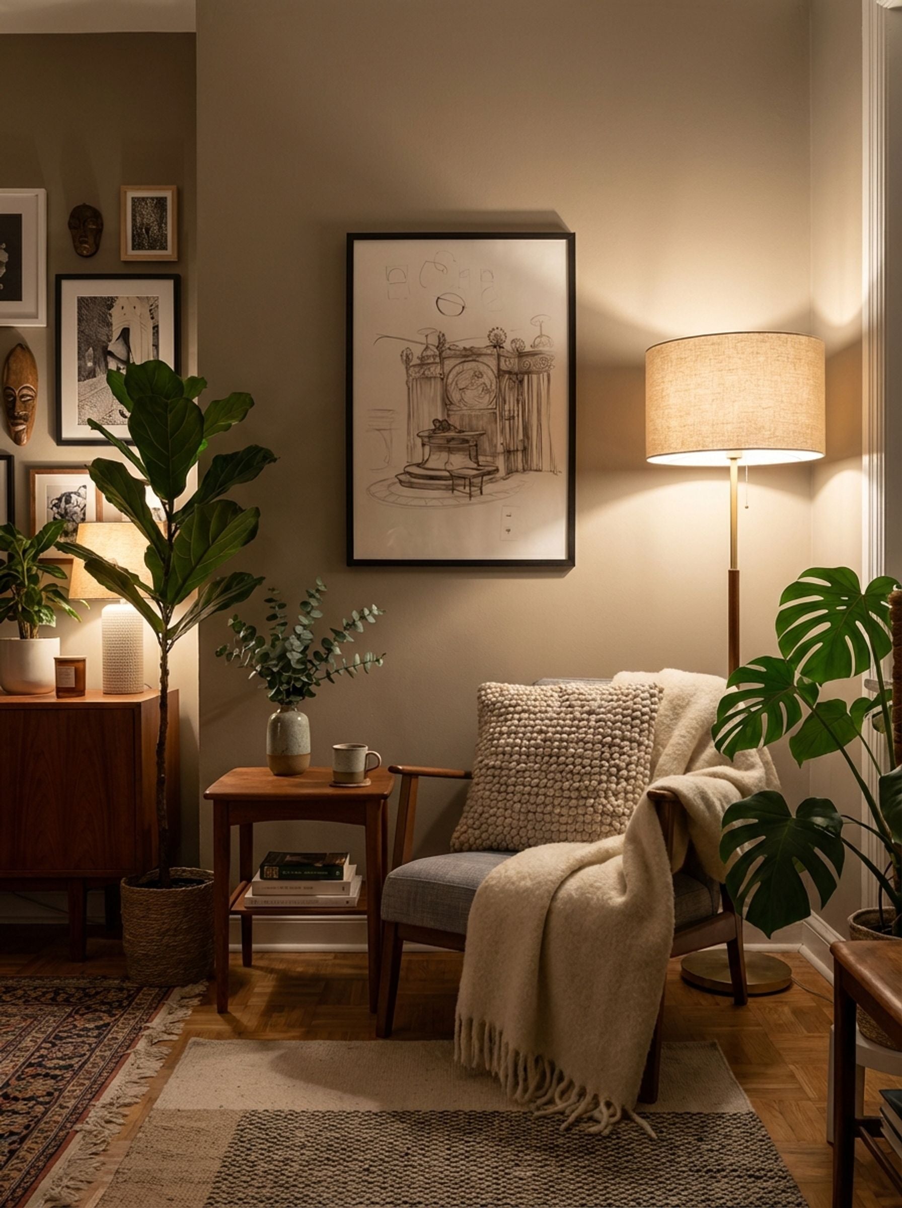 Sketch of an Office Interior - Alphonse Mucha - Lifestyle