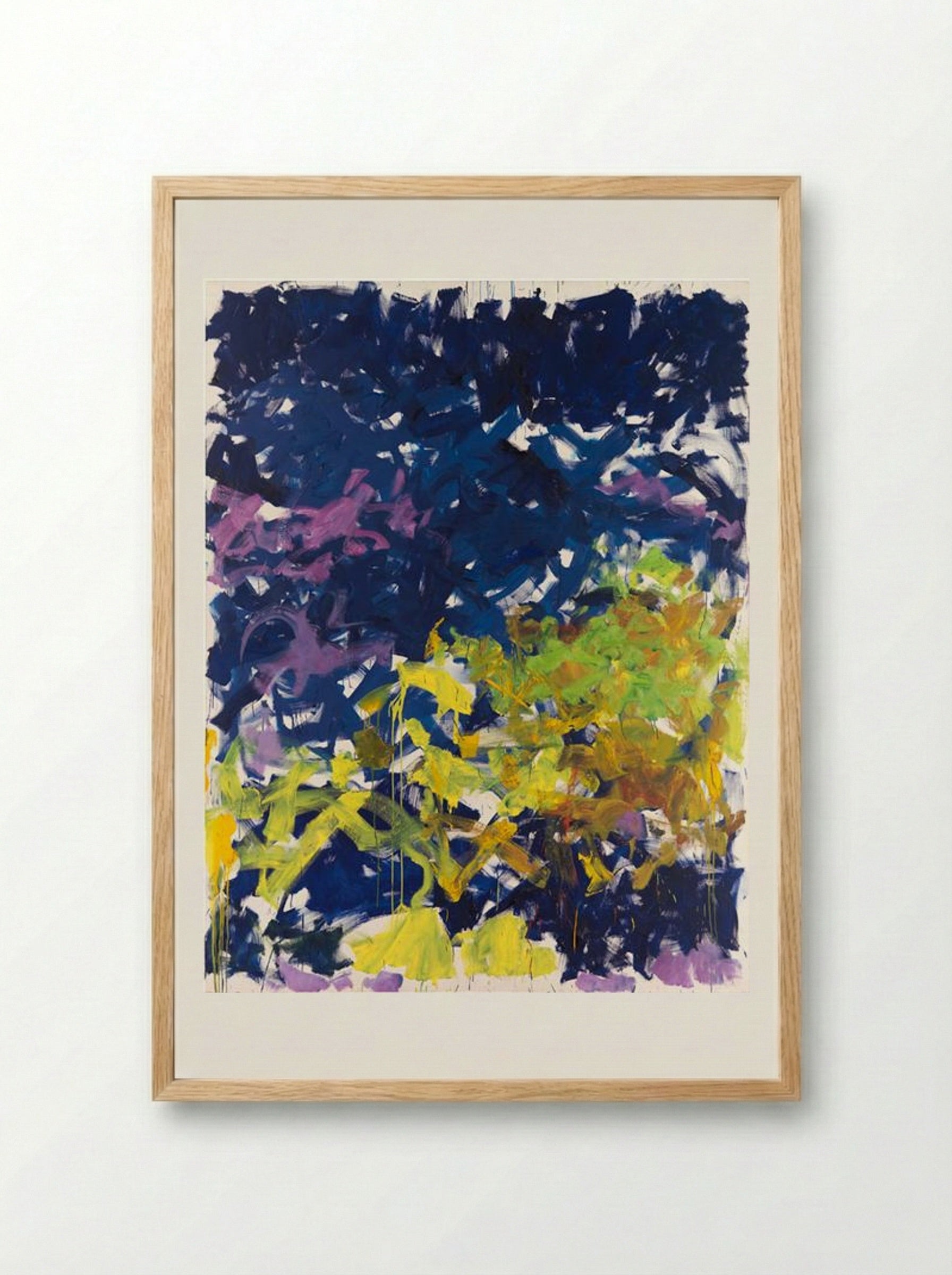 La Grande Vallée XVI, Pour Iva - Joan Mitchell - Framed Print Wood