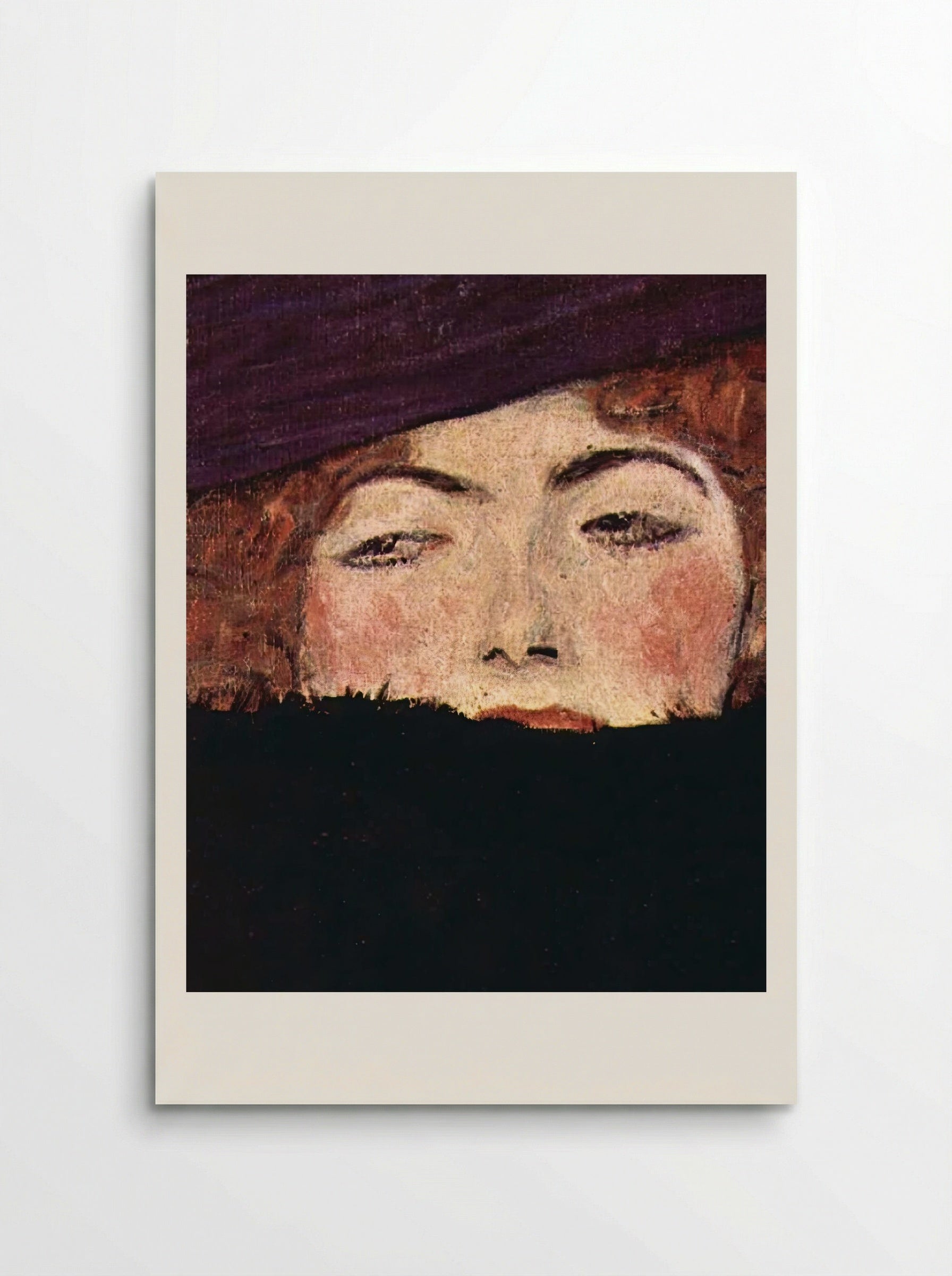 Dame mit Hut und Federboa - Gustav Klimt - Poster