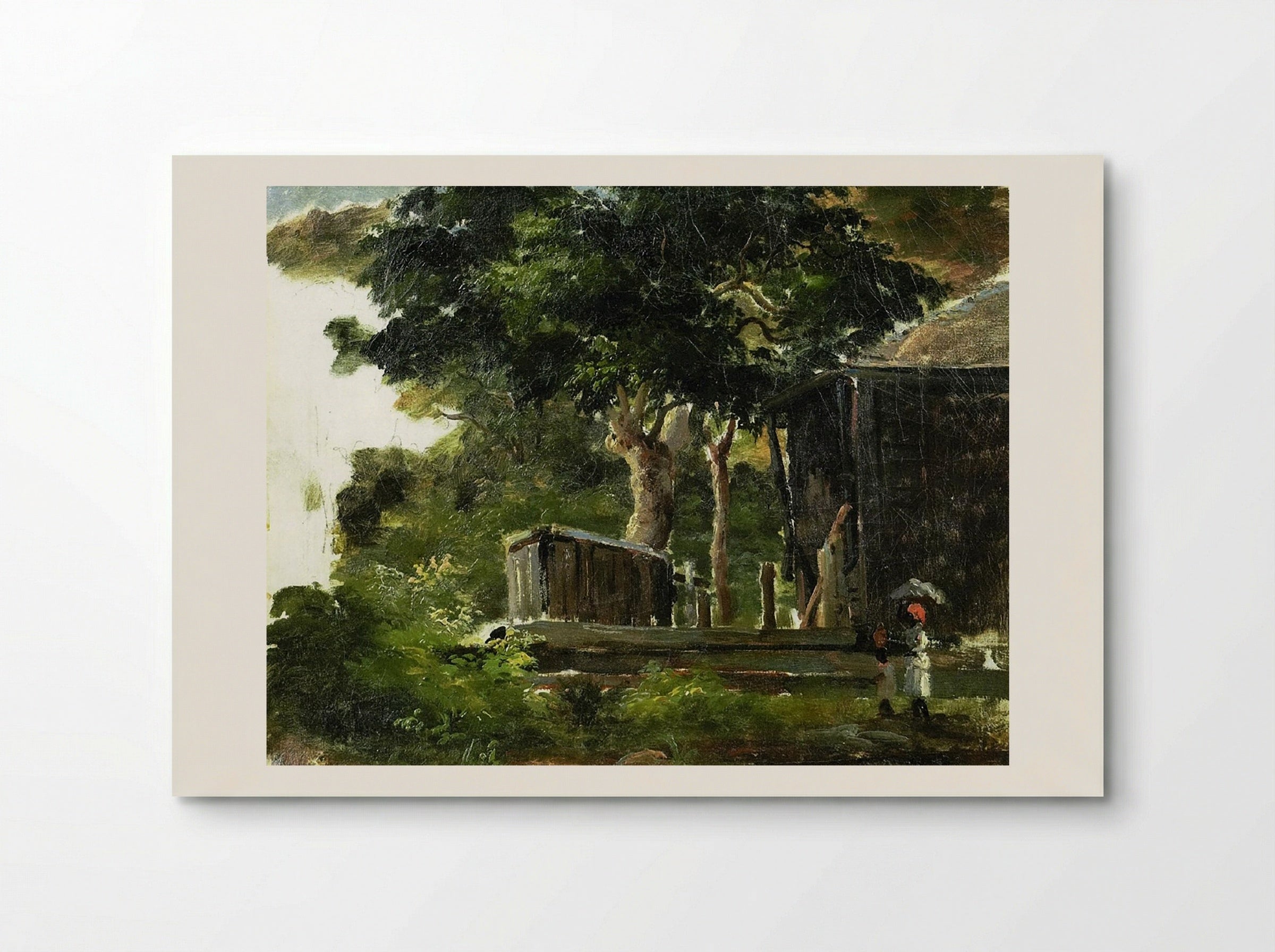 Landscape with House in the Woods, Saint Thomas, Antilles - Camille Pissarro - Poster