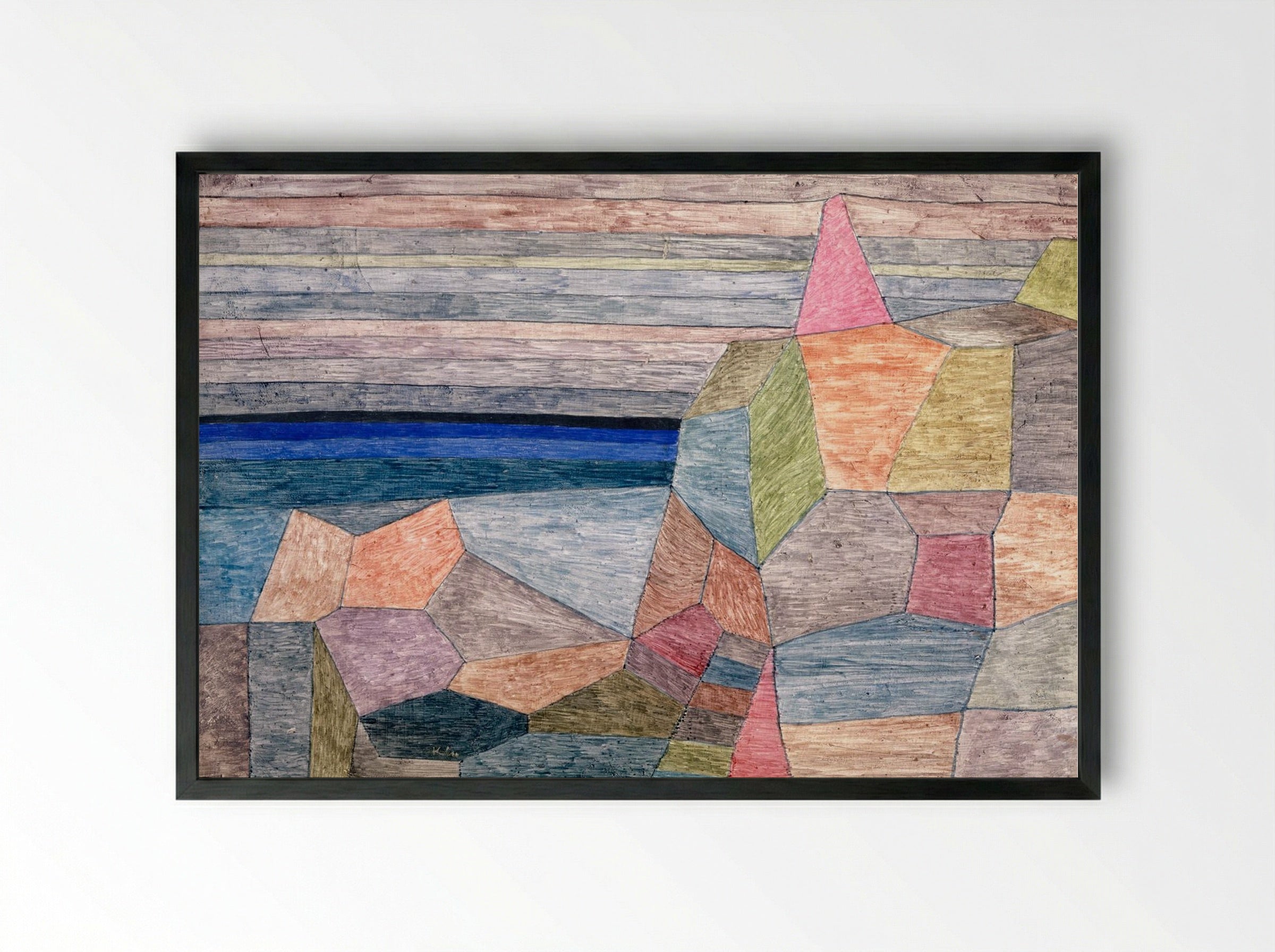 Promontory, Ph. - Paul Klee - Framed Print Black
