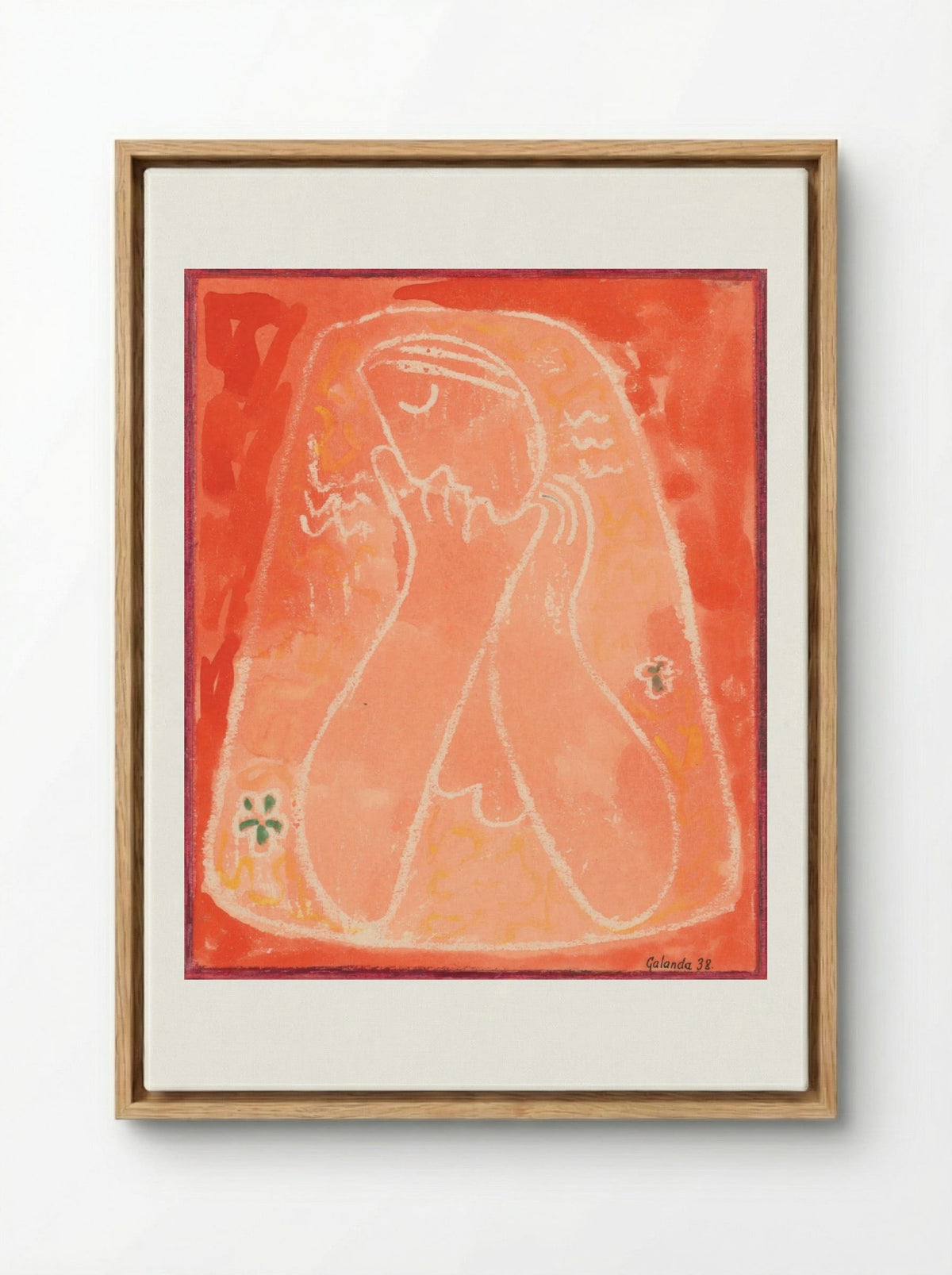 Thoughtful - Mikuláš Galanda - Framed Canvas Wood