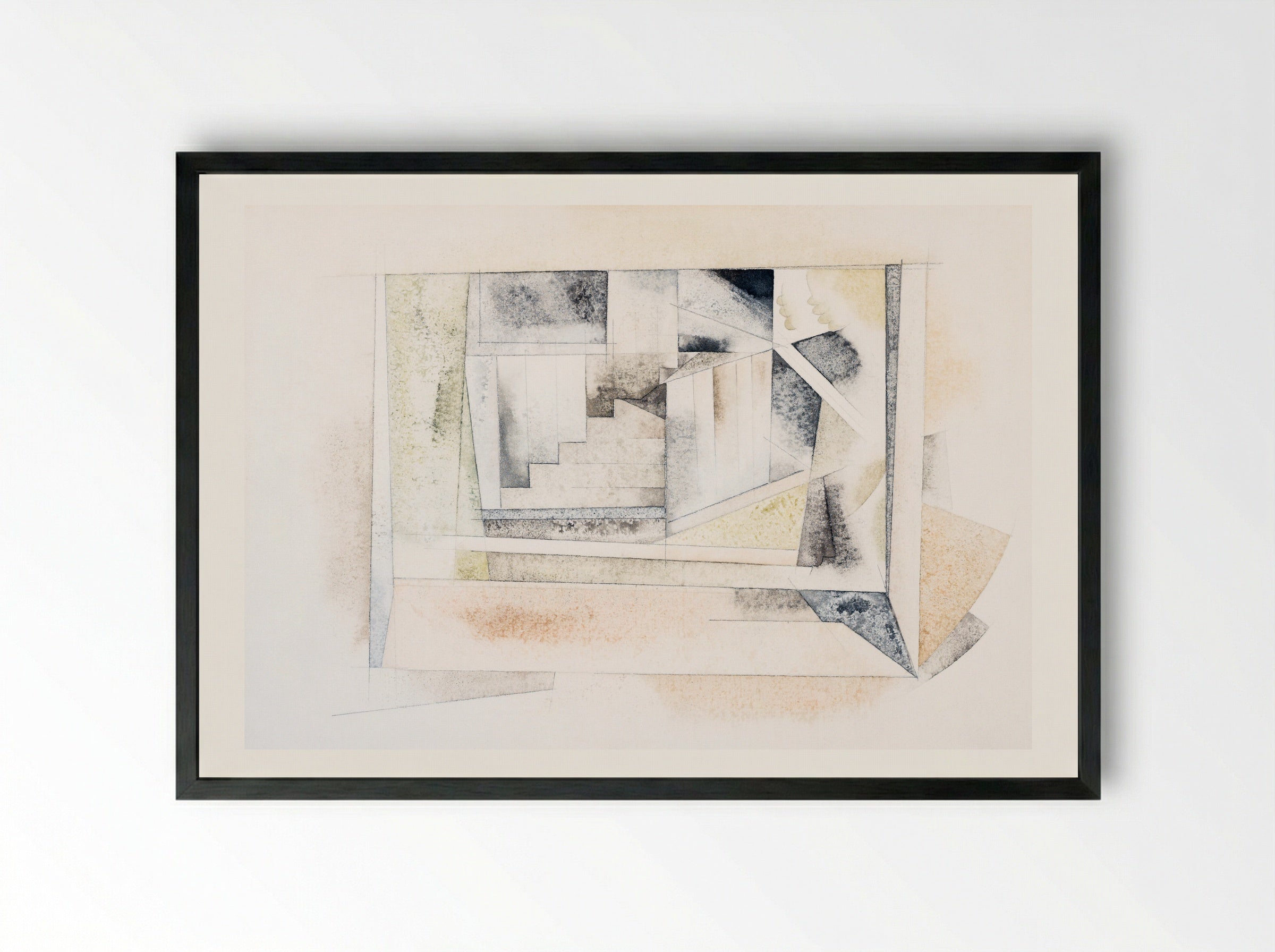 Bermuda Stairway - Charles Demuth - Framed Print Black