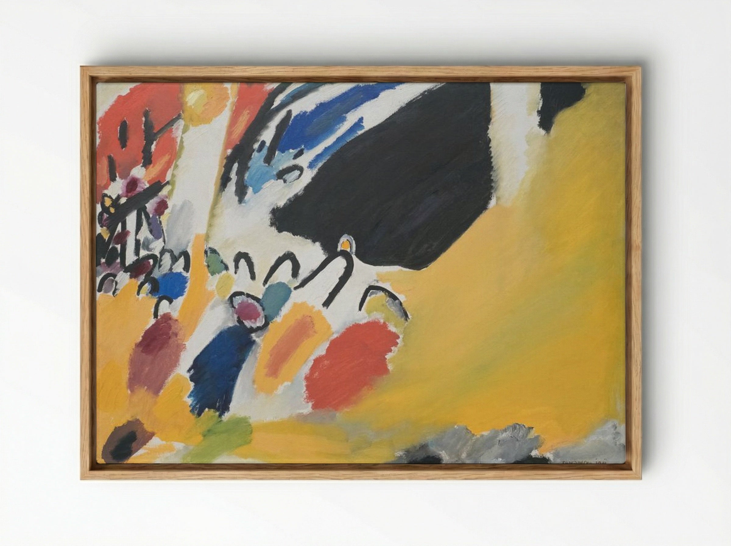 Impression III (Concert) - Wassily Kandinsky - Framed Canvas Wood