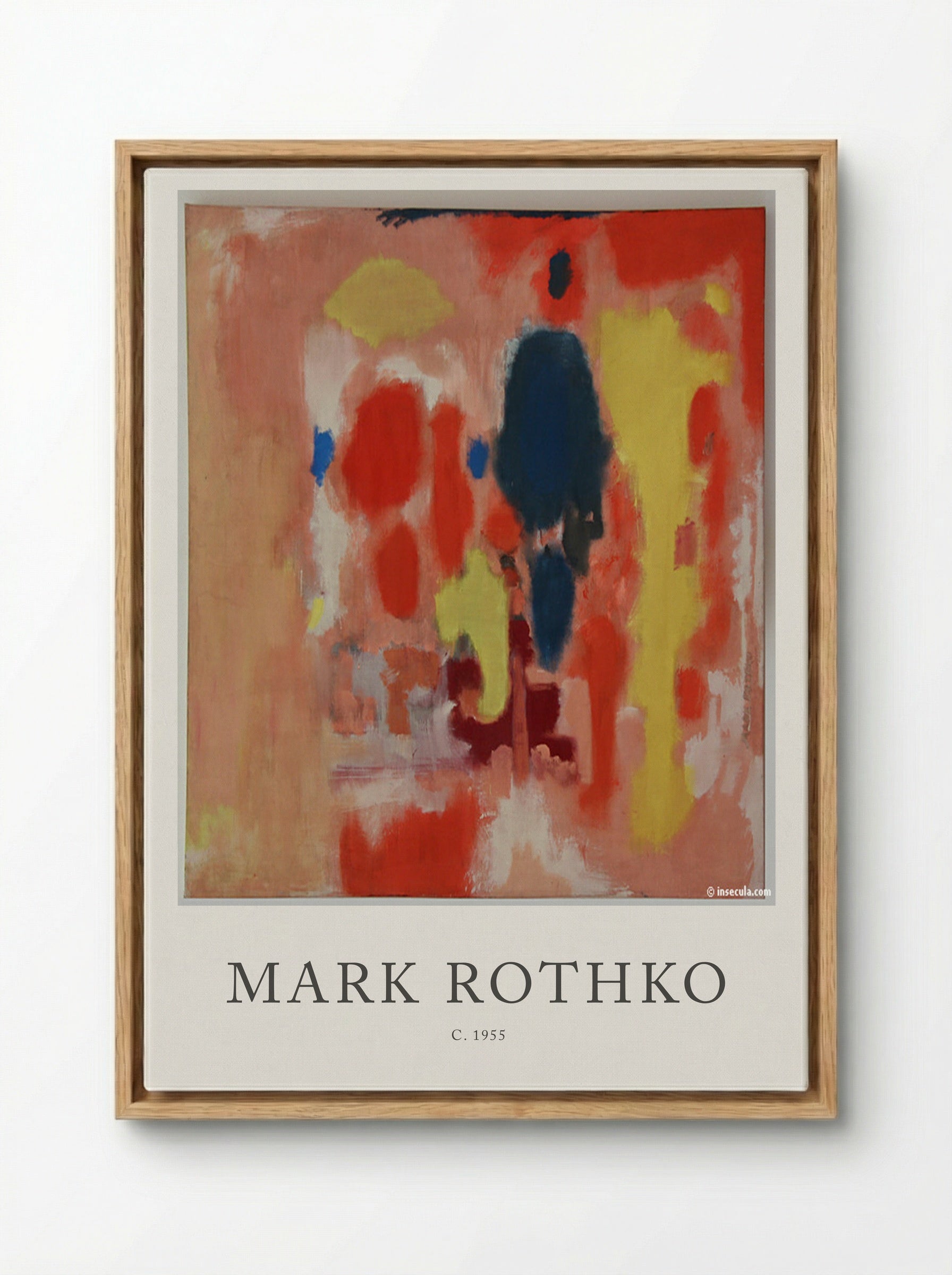 Untitled (Colour Field Painting) - Mark Rothko - Framed Canvas Wood