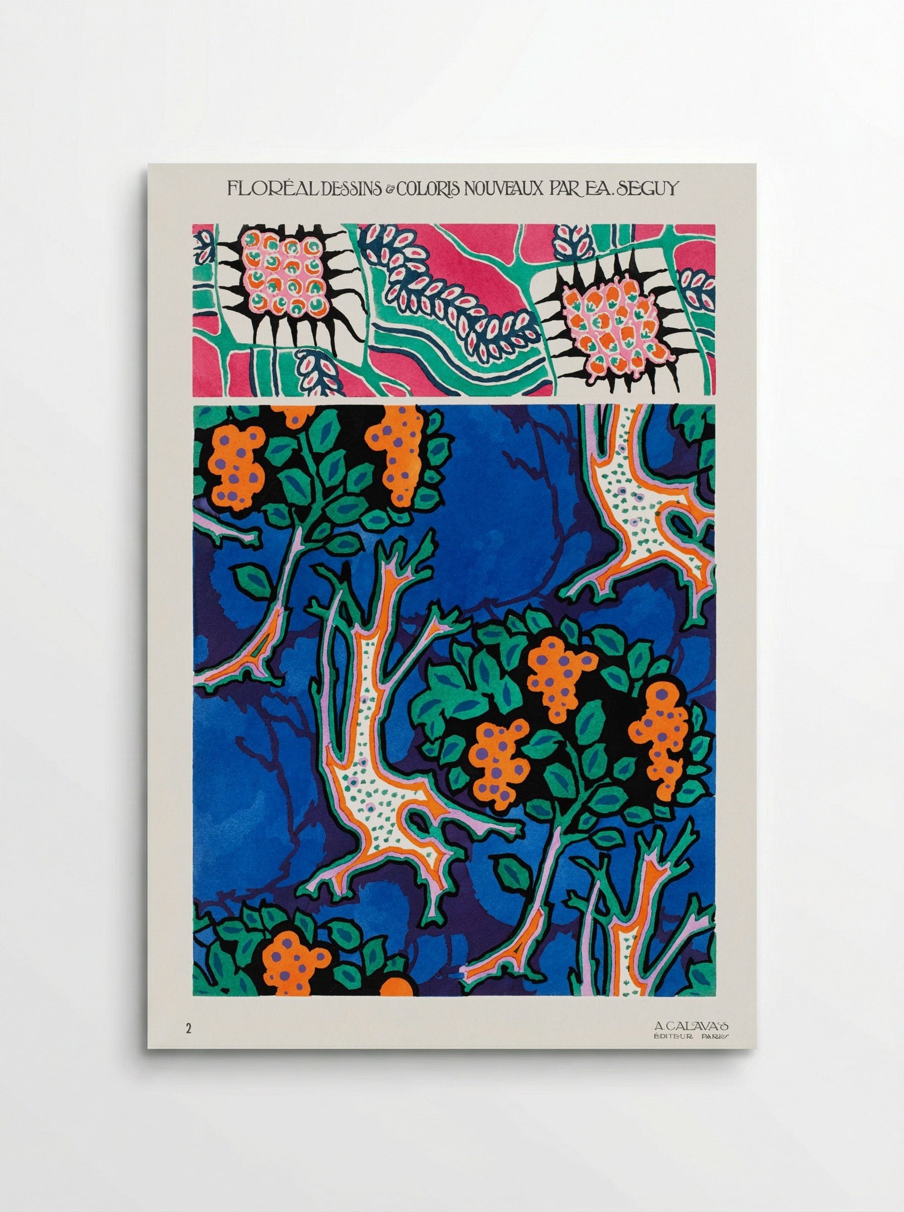 Floral Designs and Colour Schemes (Plate 4) - Émile-Allain Séguy - Poster