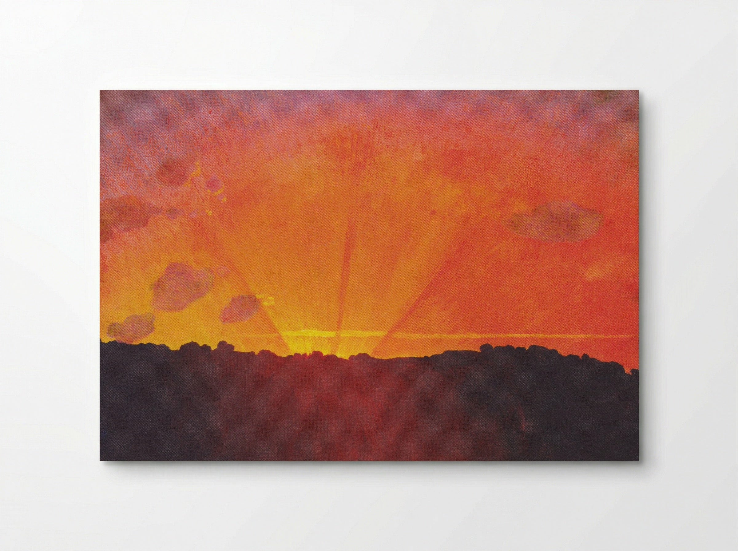Sunset Over Hills - Fine Art Print - Poster
