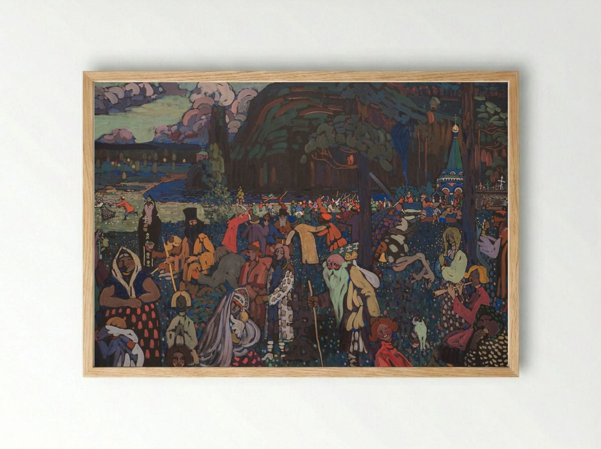 Colorful Life - Wassily Kandinsky - Framed Print Wood