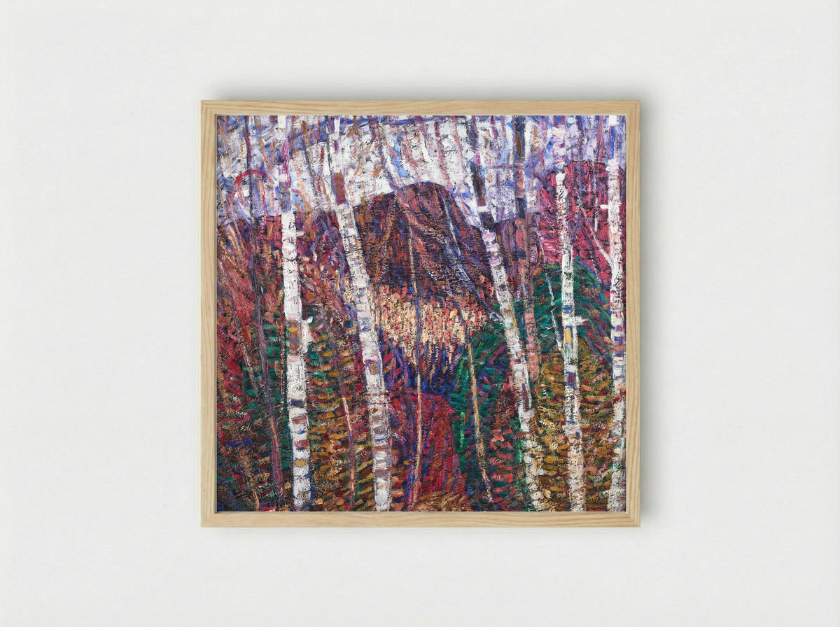 White Birches - Marsden Hartley - Framed Print Wood